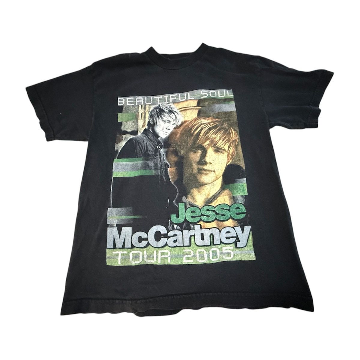 Vintage Vintage 00s Jesse McCartney Beautiful Soul Tour T-Shirt Size US M / EU 48-50 / 2 - 1 Thumbnail