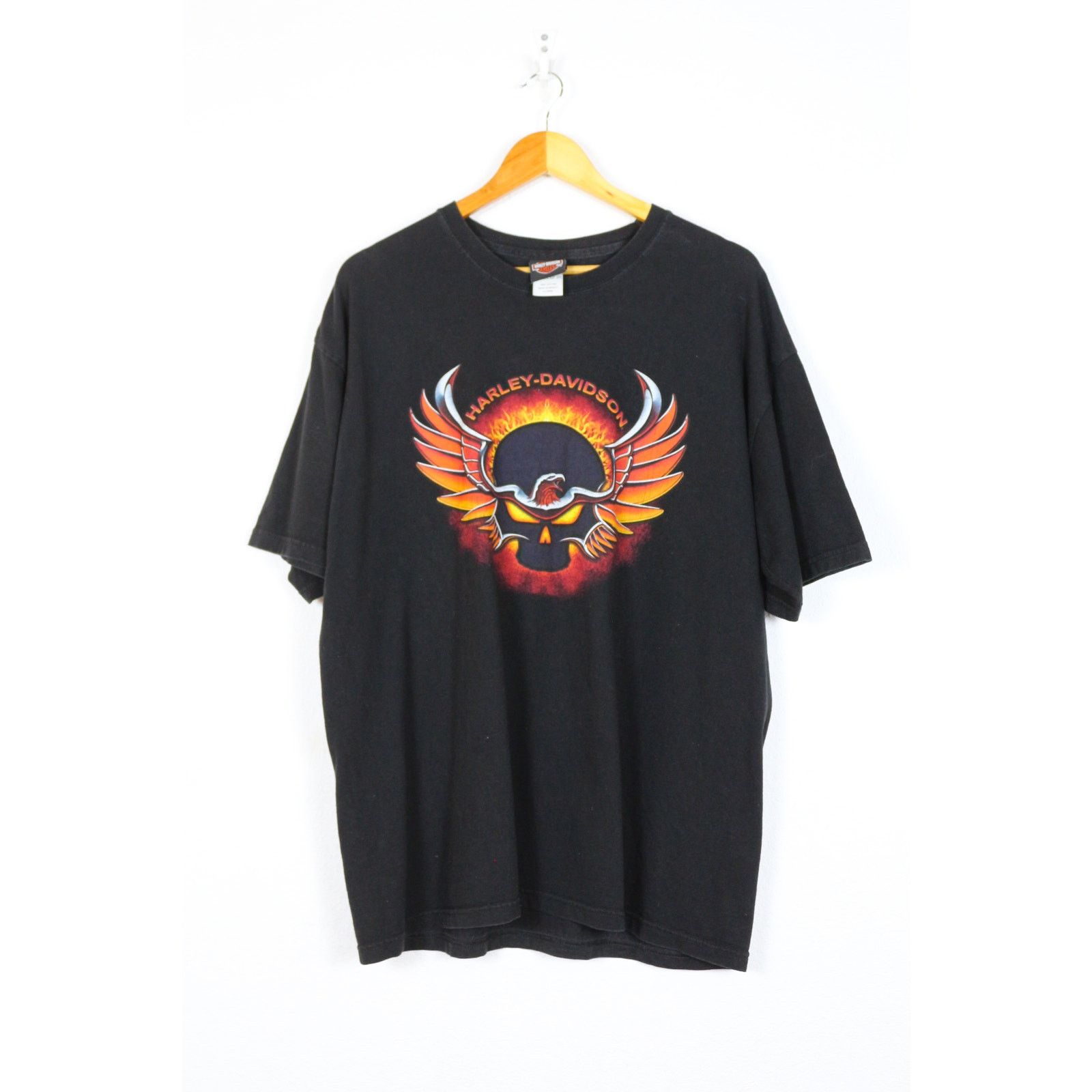 Harley Davidson × West Coast Choppers Vintage Harley Davidson Skull Logo Graphic Tee T-shirt Y2K Size US XL / EU 56 / 4 - 1 Thumbnail