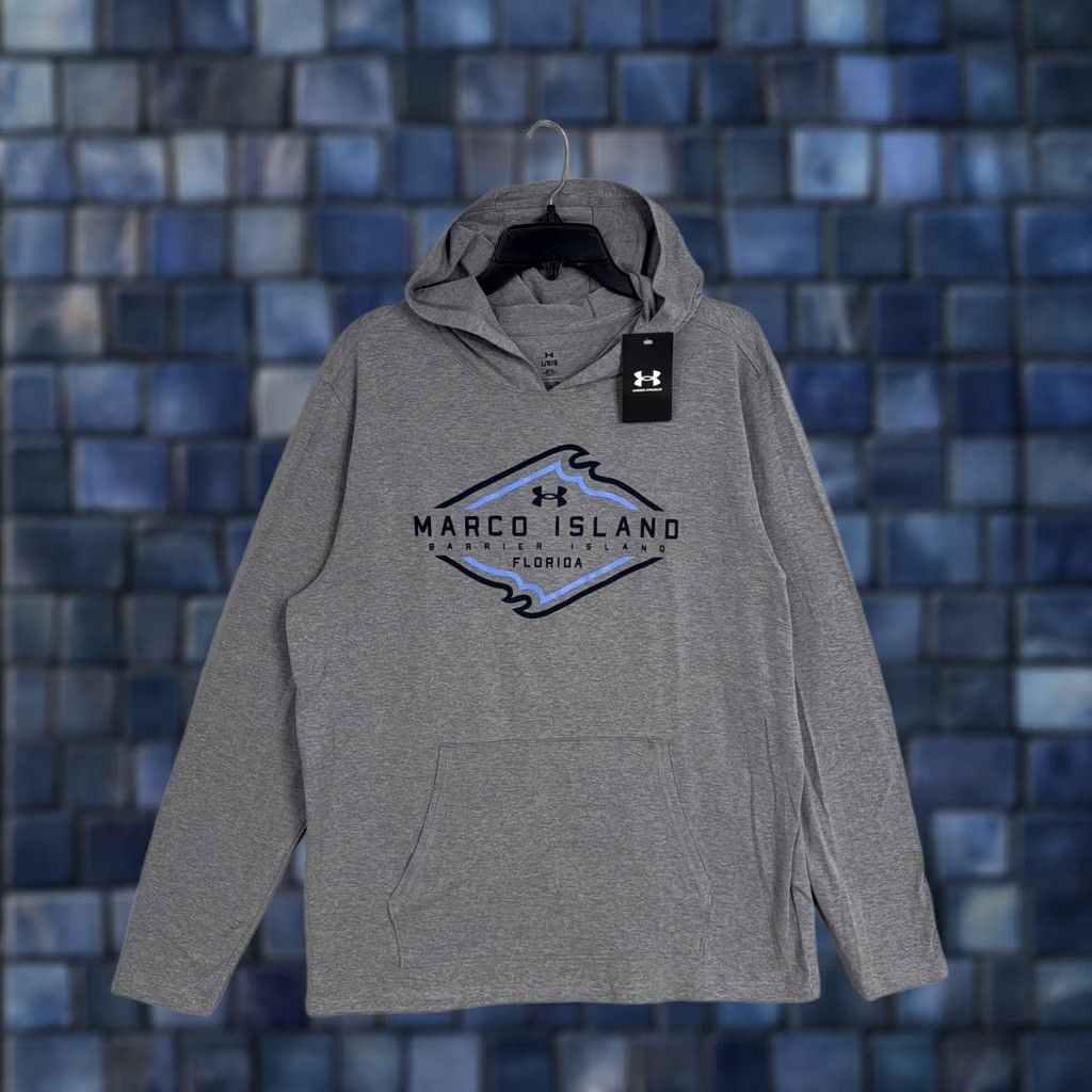Under Armour Under Armour Hoodie Mens Large Gray Pullover Sweatshirt Marco Island Florida Size US L / EU 52-54 / 3 - 1 Thumbnail