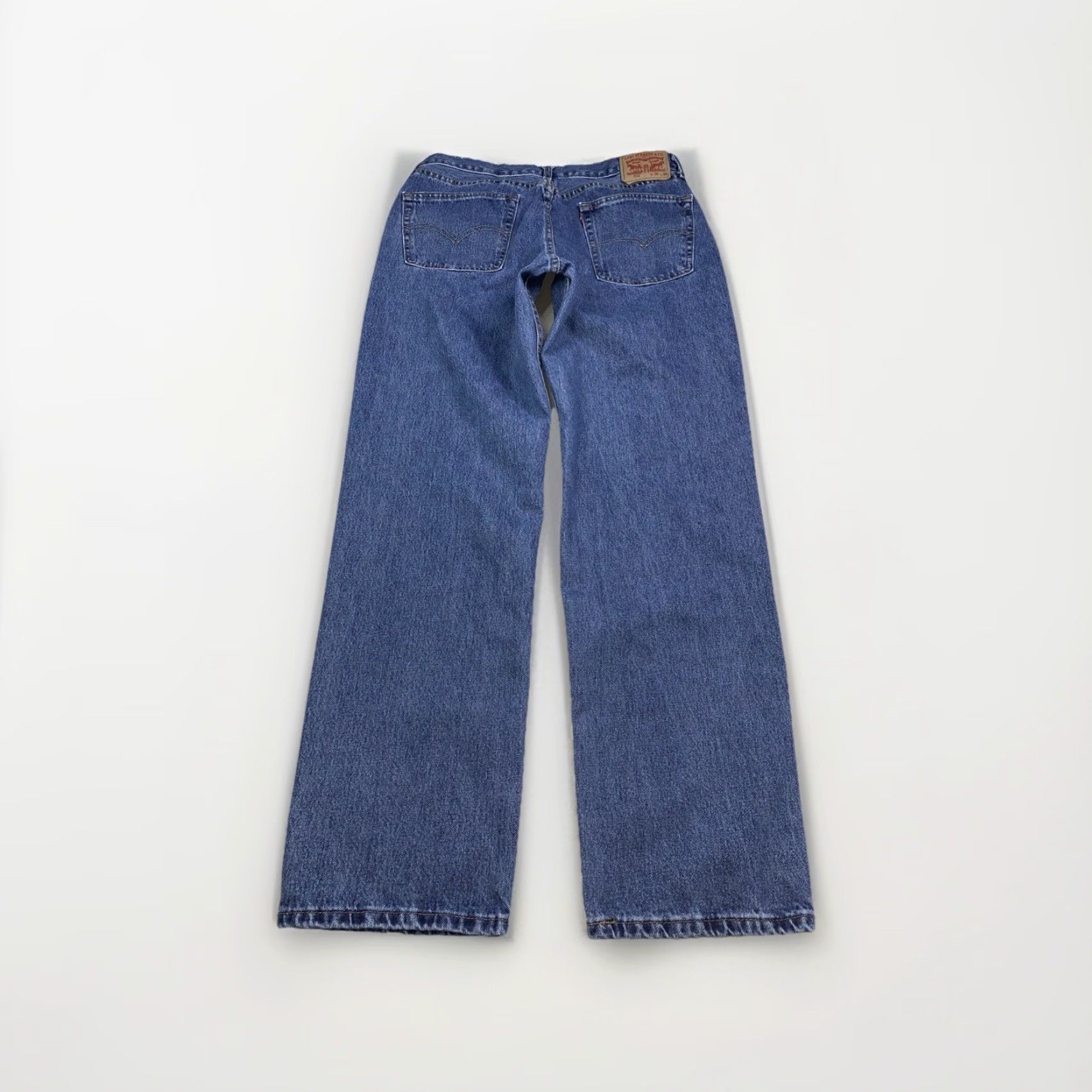 Levi's VINTAGE Levi’s 550 Relaxed Straight Leg Men’s Blue Denim Jeans 36x34-12773 Size US 36 / EU 52 - 5 Thumbnail