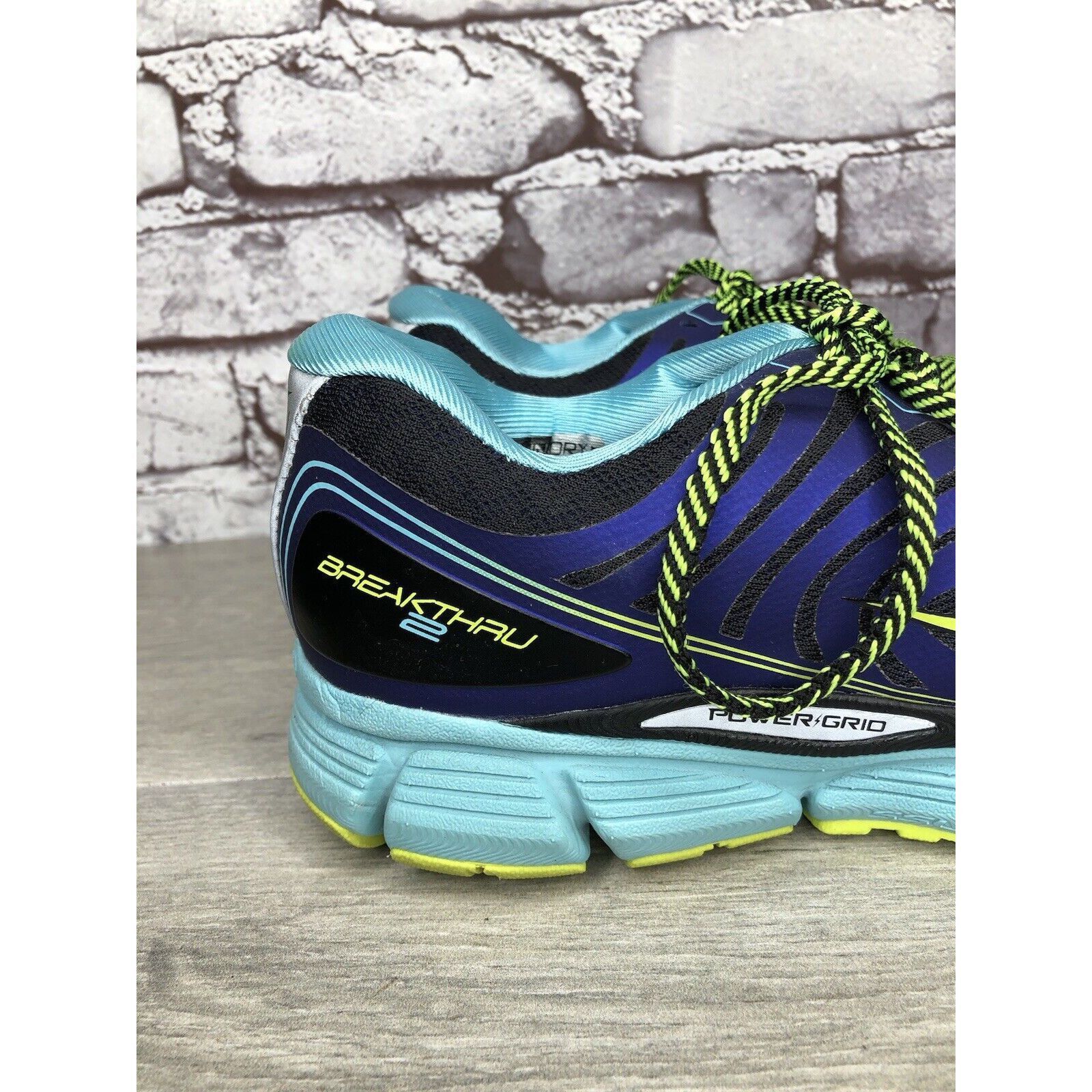 Saucony Saucony Breakthru 2 S10304-2 Purple Blue Yellow Running Shoe Size US 9.5 / IT 39.5 - 14 Thumbnail