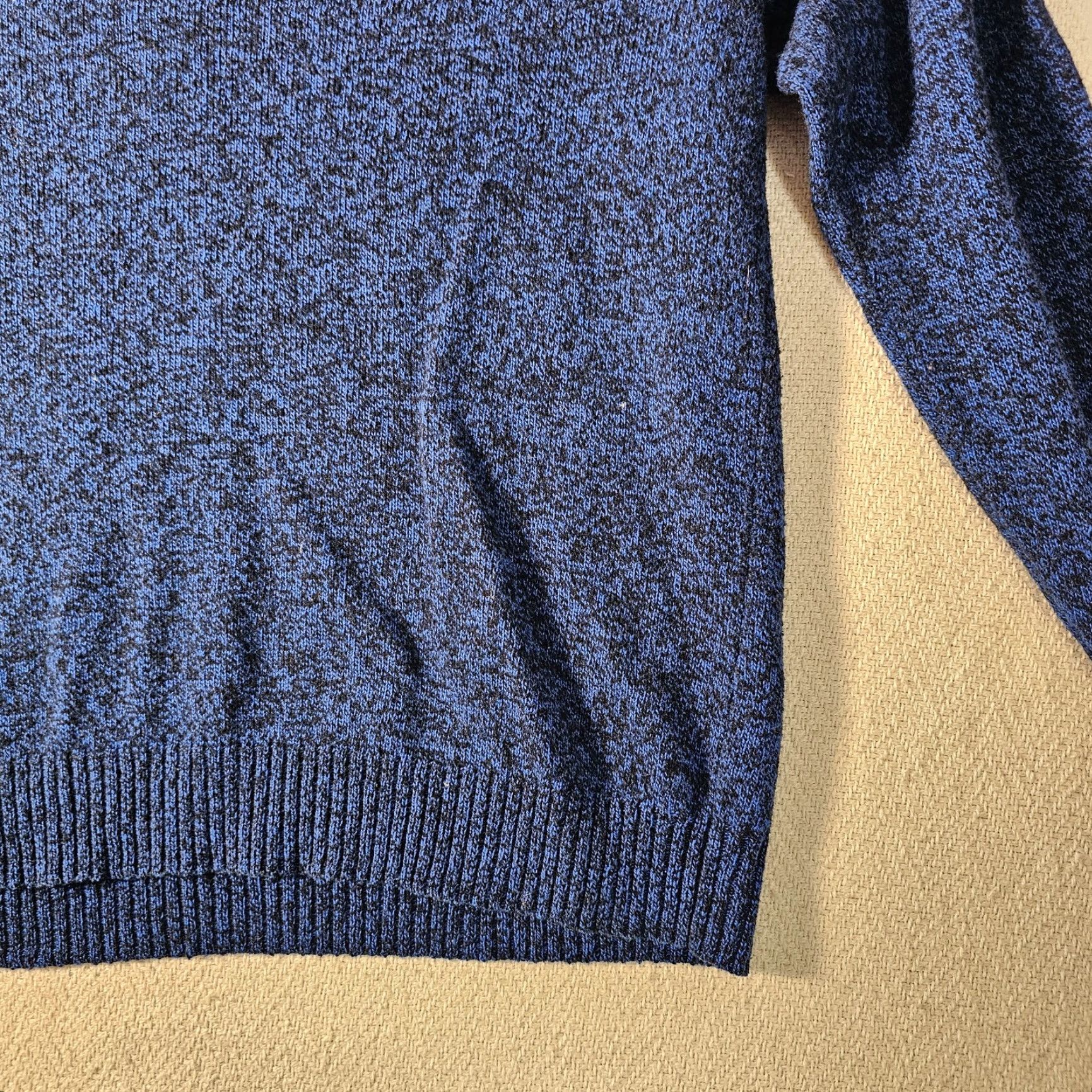 American Eagle Outfitters American Eagle Outfitters Sweater Men XL Classic Fit Crew Neck Wool Blend Blue Black Marled Knit Pullover All Seasons Baggy? (Oops) Size US XL / EU 56 / 4 - 8 Thumbnail