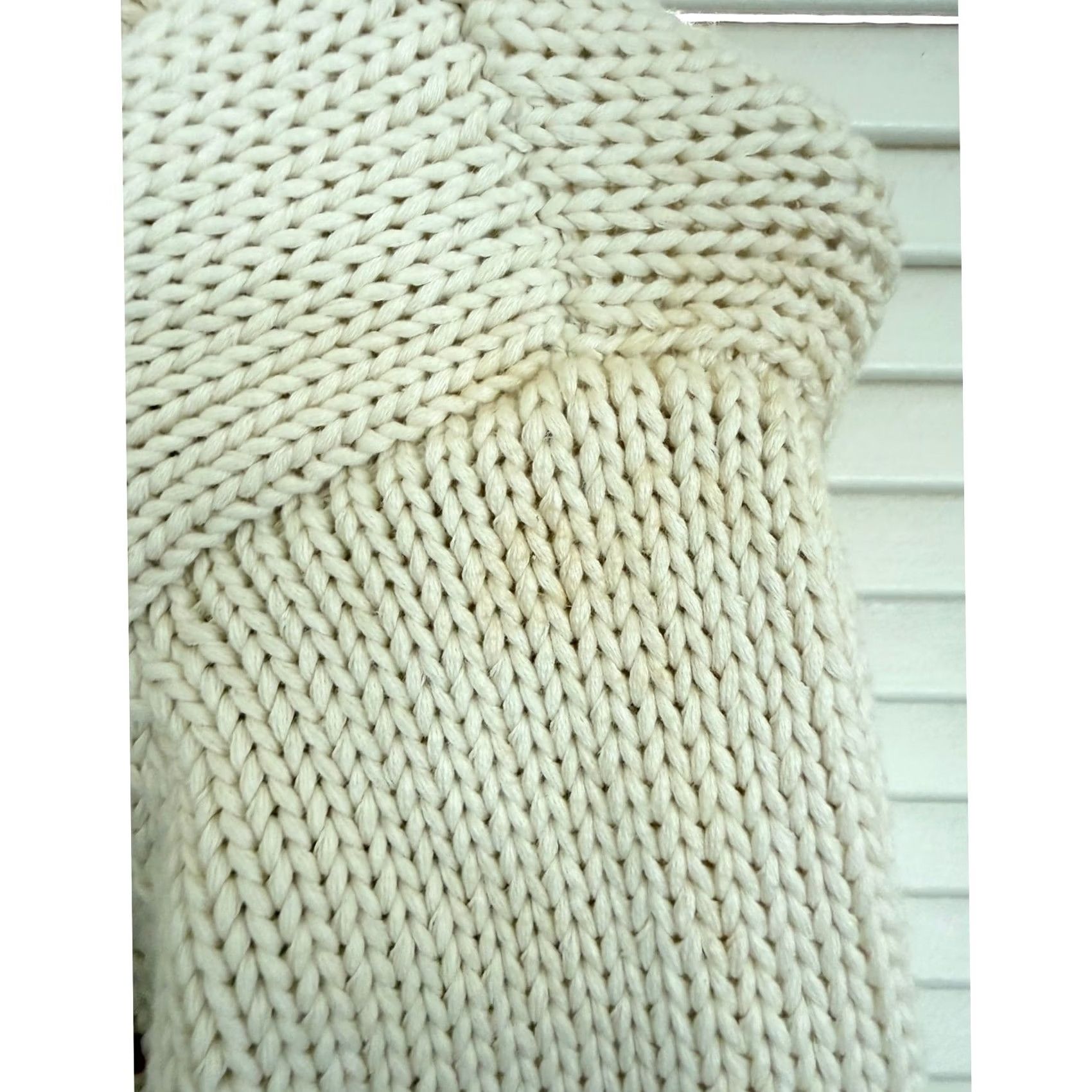 Talbots VINTAGE Talbots Sweater Diamond Argyle Mock Neck Pullover Boxy Hand Knit Beige Medium Petite Womens M Size M / US 6-8 / IT 42-44 - 3 Thumbnail