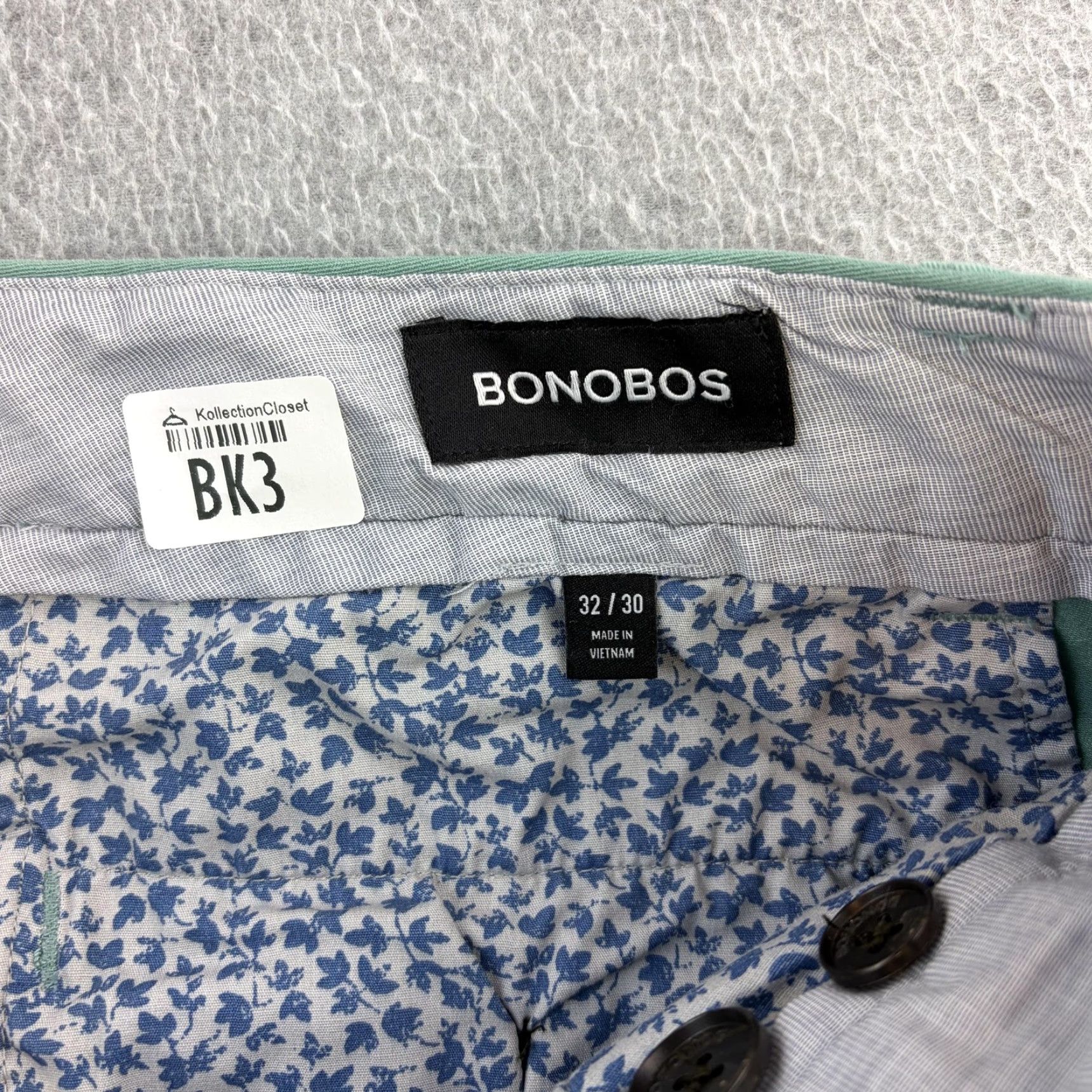 Bonobos Bonobos Slim Taper Pants Mens 32 Green Chino Flat Front Casul Casual Size US 32 / EU 48 - 6 Thumbnail