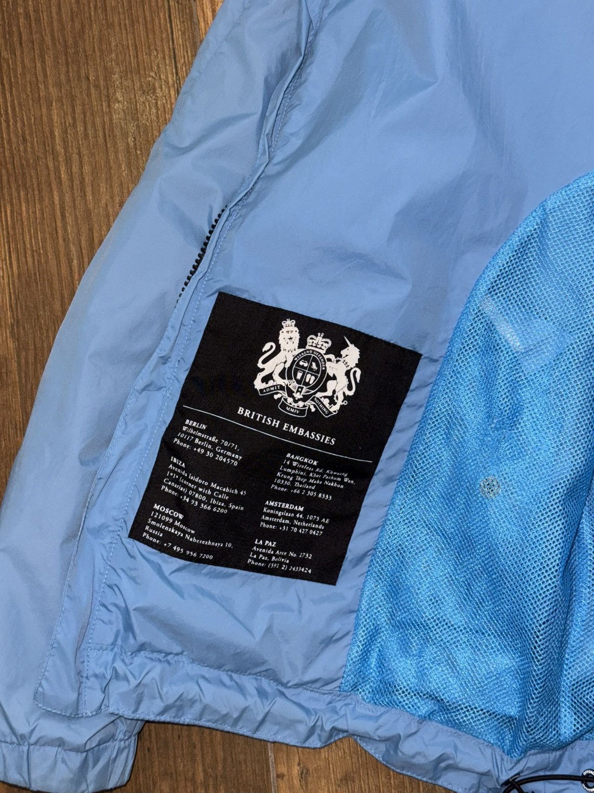 Weekend Offender Weekend Offender Light Blue Hooded Jacket Size L Size US L / EU 52-54 / 3 - 6 Thumbnail