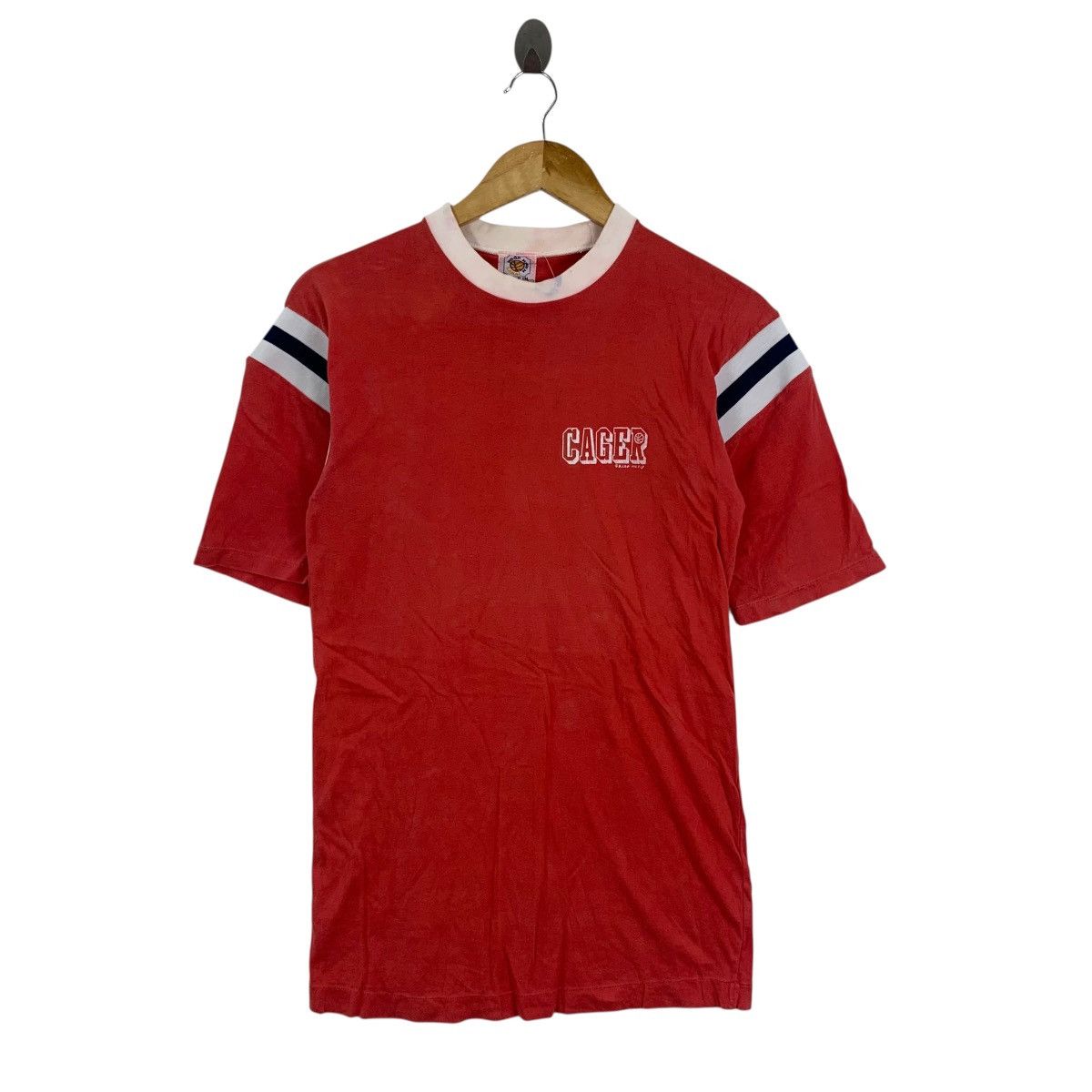 Vintage Vintage 90s HOOP HAVEN SAKAI Cager Japan Raglan Tshirt Size US S / EU 44-46 / 1 - 1 Thumbnail