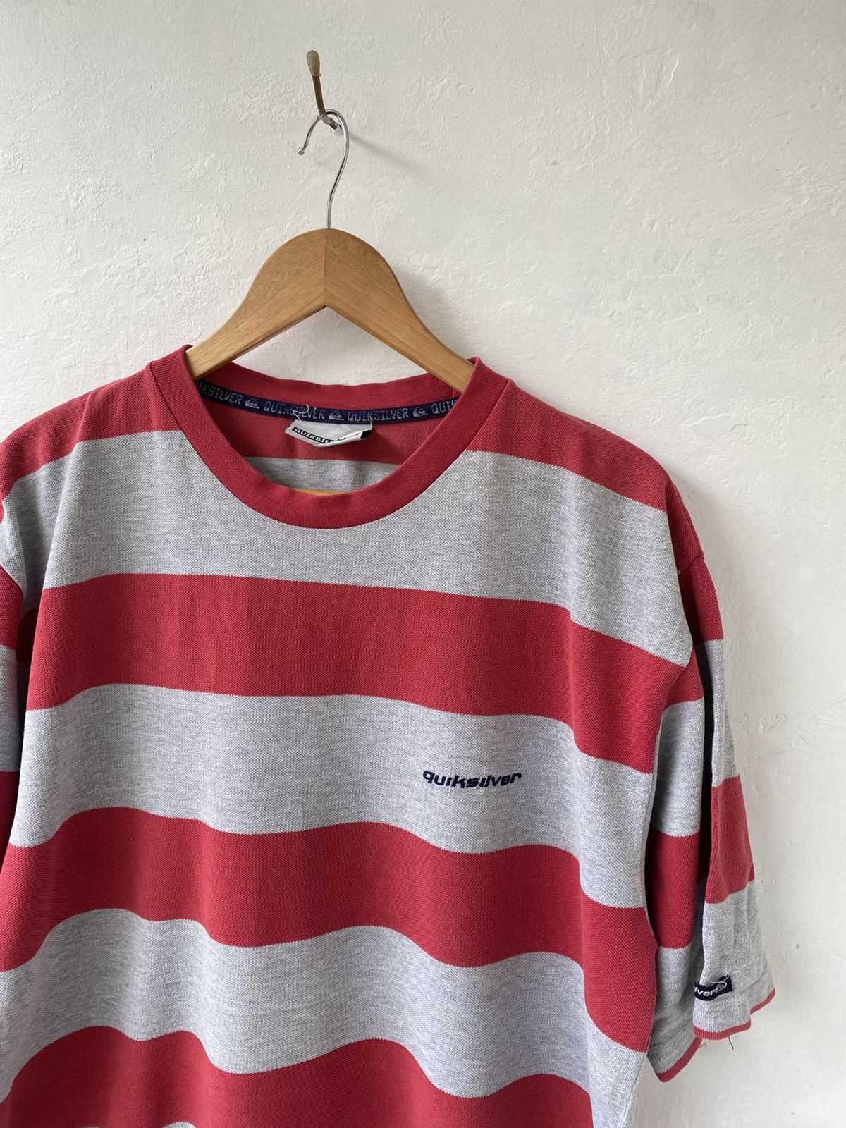 Quiksilver Vintage Quiksilver Stripe Tee Size US XL / EU 56 / 4 - 1 Thumbnail