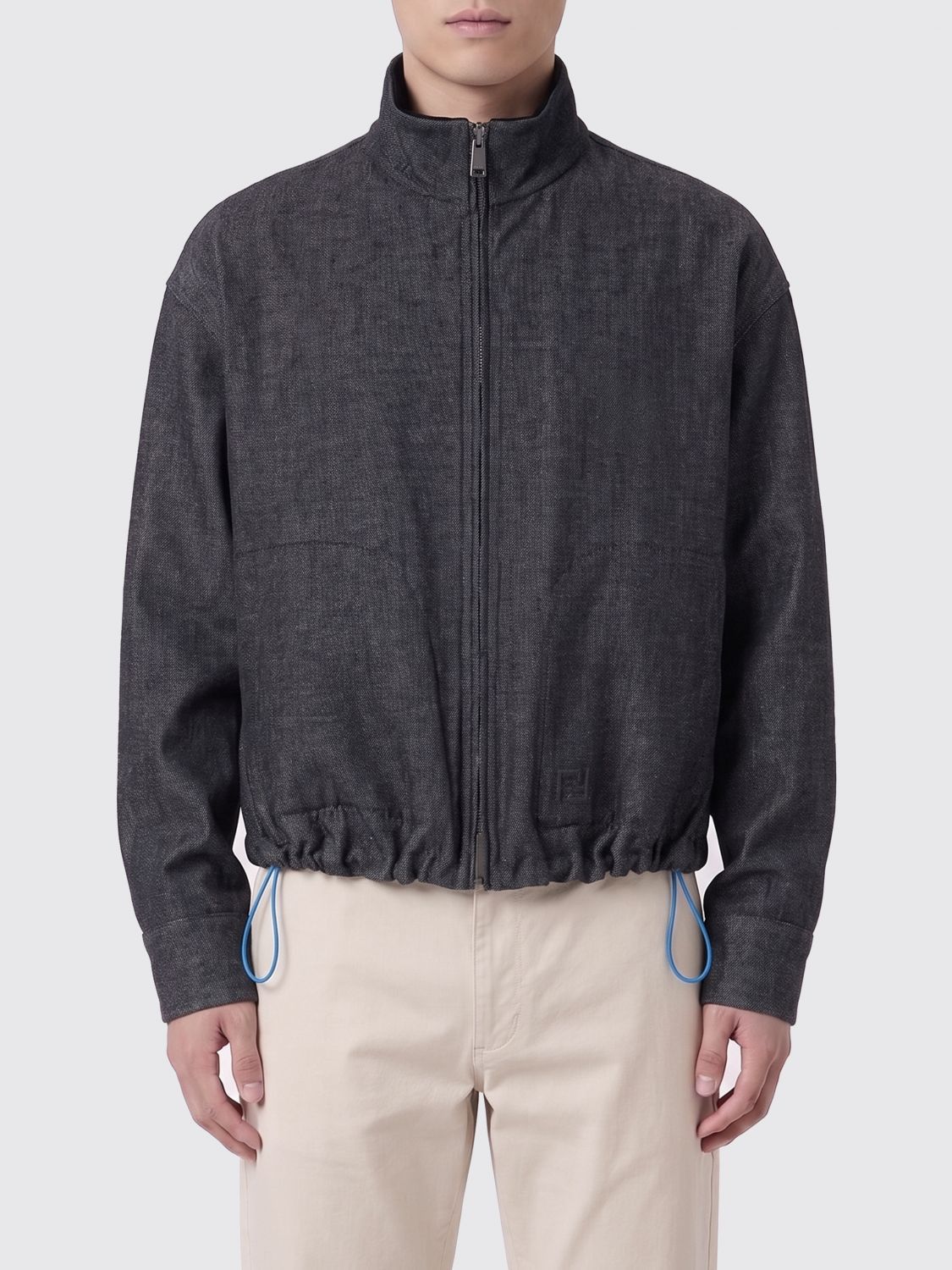 Fendi Fendi Jacket Men Grey Size US L / EU 52-54 / 3 - 1 Thumbnail