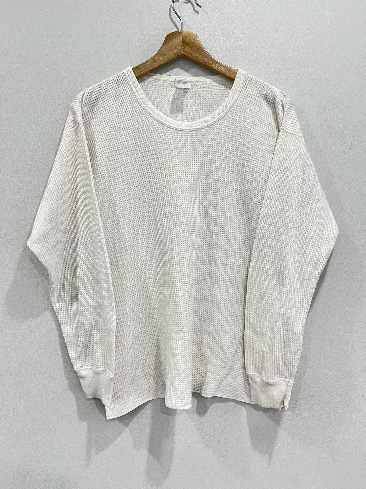 Hanes Vintage Hanes Thermal Longsleeve Shirt off white Size US XL / EU 56 / 4 - 1 Thumbnail