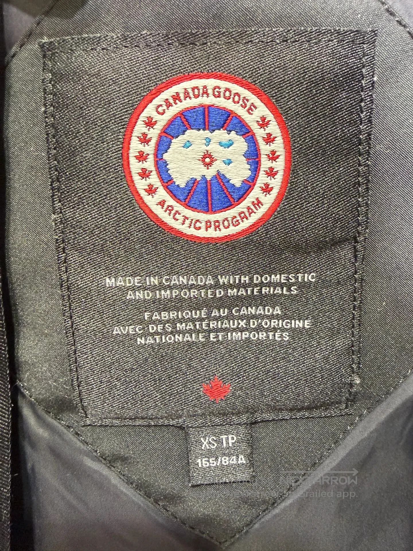 Canada Goose Black Canada Goose Women's Pilot Jacket. Size XS / US 0-2 / IT 36-38 - 4 Thumbnail