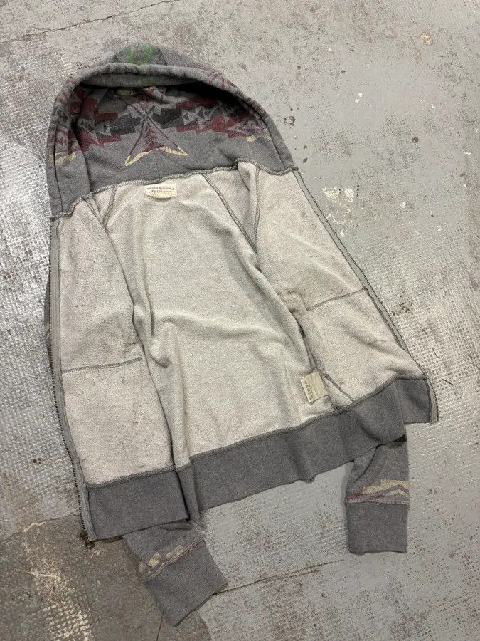 Polo Ralph Lauren 2010s Ralph Lauren Grey Native Zip-up Hoodie Size S / US 4 / IT 40 - 7 Thumbnail