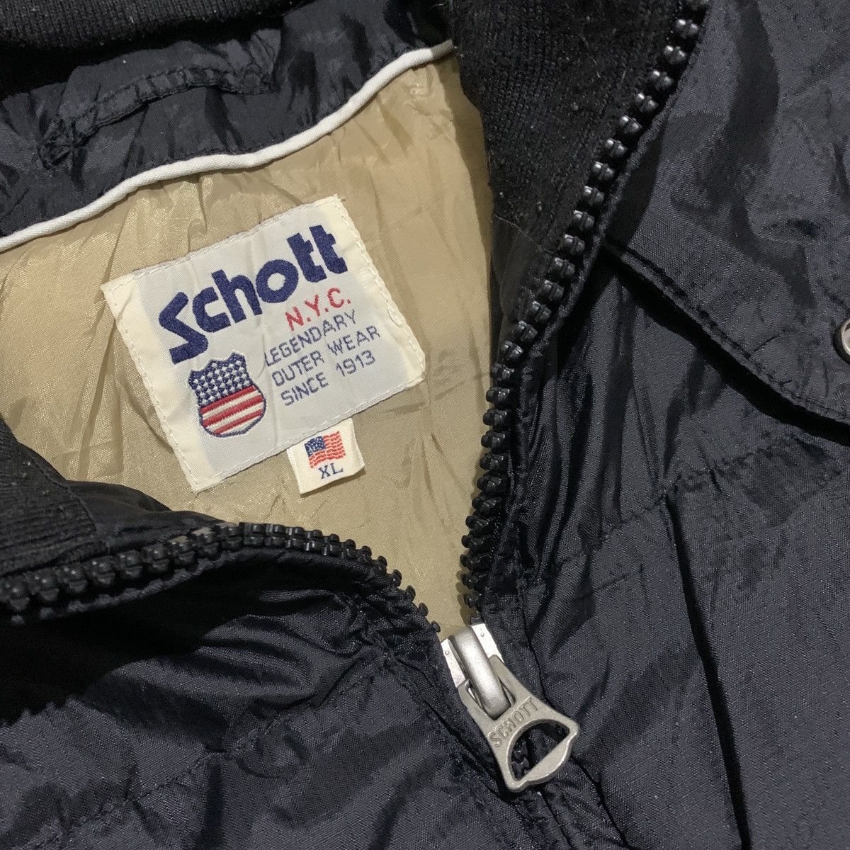 Schott Schott NYC Puffer Jacket — Made in USA Heritage Insulation Size US L / EU 52-54 / 3 - 7 Thumbnail