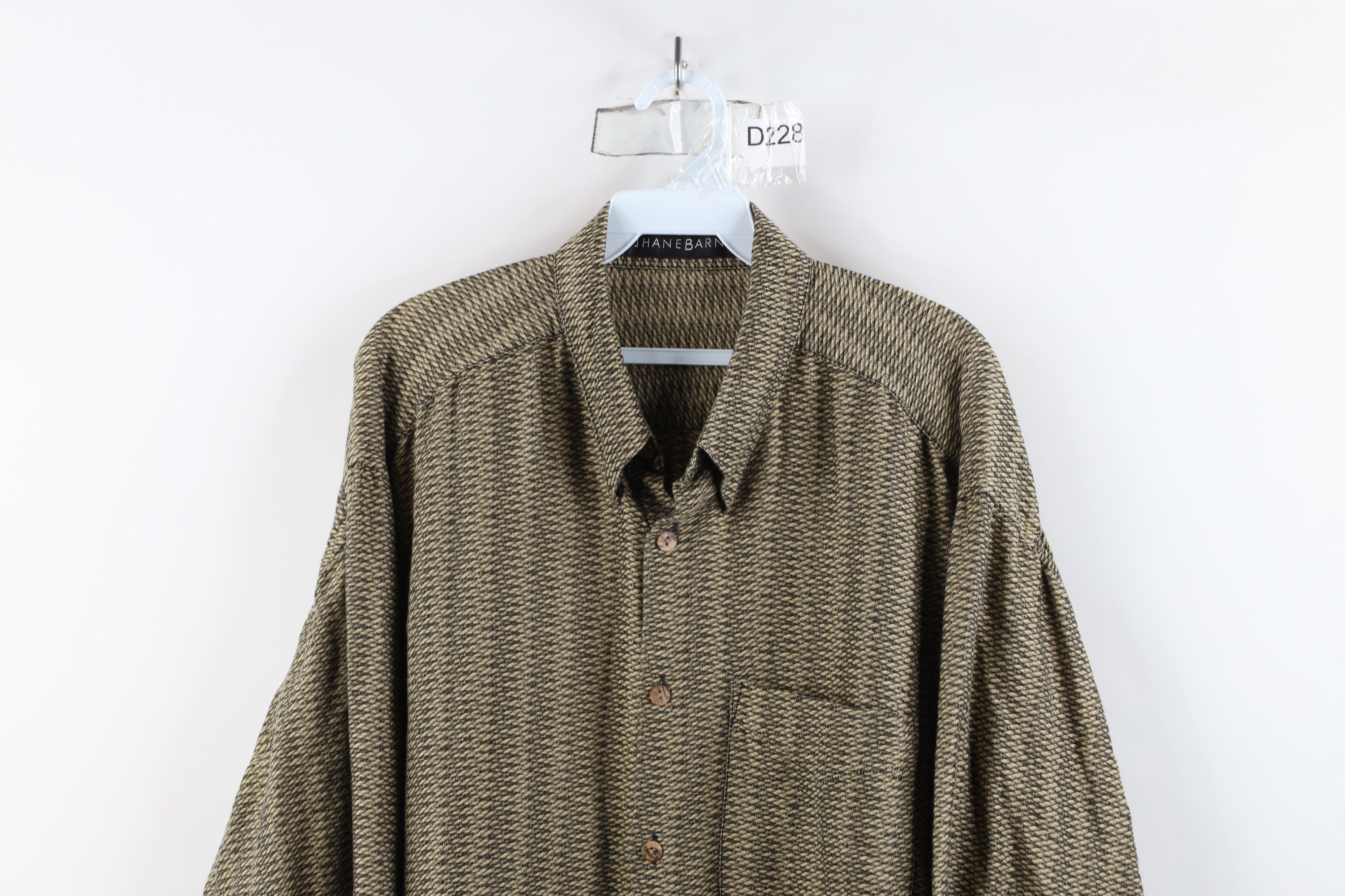 Vintage Vintage 90s Streetwear Weave Knit Collared Button Down Shirt Size US XL / EU 56 / 4 - 2 Thumbnail