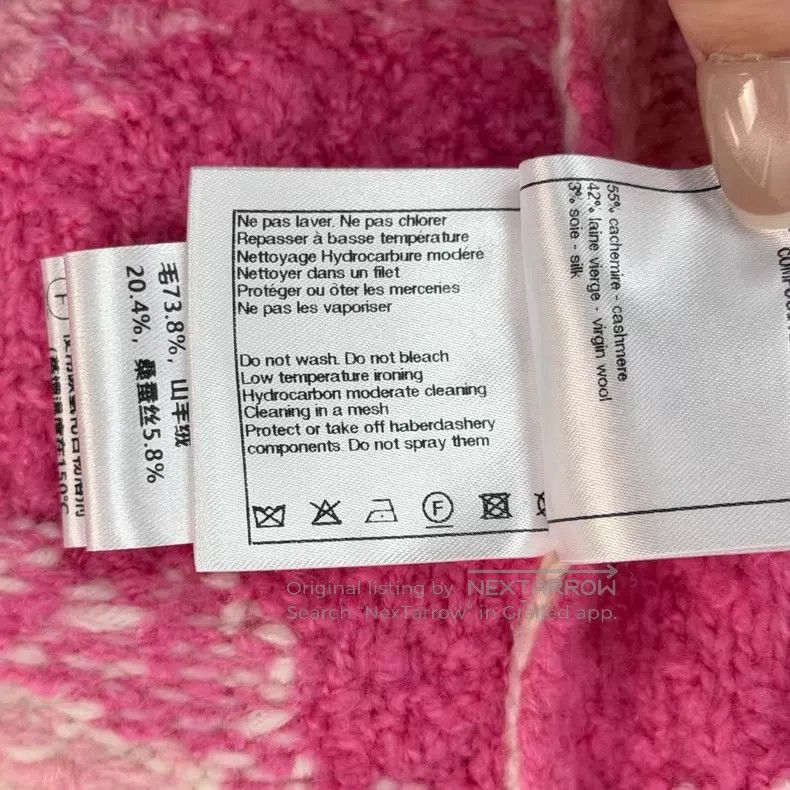 Chanel Chanel Ski series white and pink digital wool sweater Size XS / US 0-2 / IT 36-38 - 6 Thumbnail