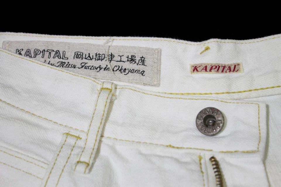 Kapital Kapital Japan Sarouel Pants Denim Jeans Cinch Back White Size US 28 / EU 44 - 9 Thumbnail