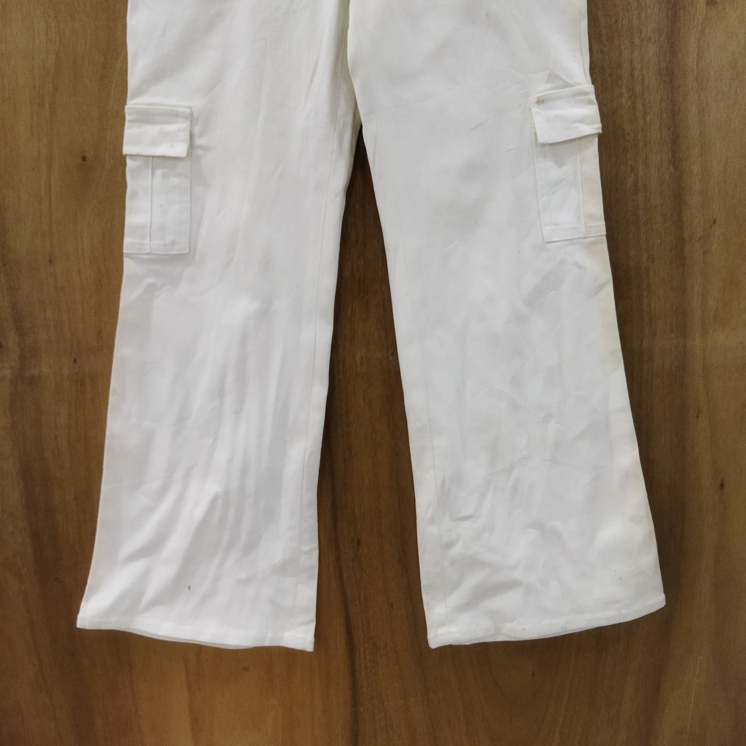 Japanese Brand MK KLEIN WHITE YELLO CARGO PANTS Size US 29 - 3 Thumbnail