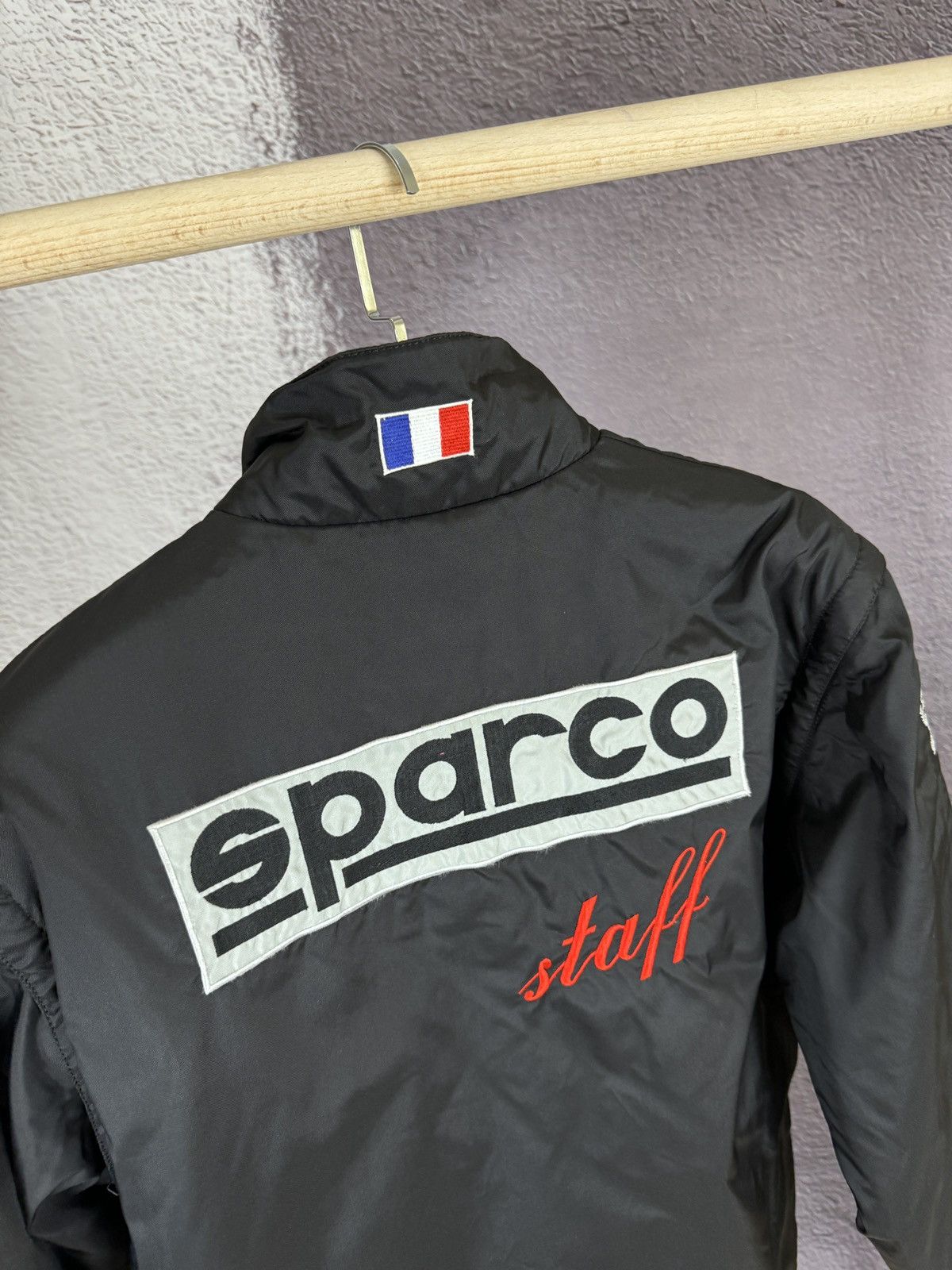 Vintage Sparco 2 in 1 vintage racing France big logo nylon jacket Size US S / EU 44-46 / 1 - 12 Thumbnail