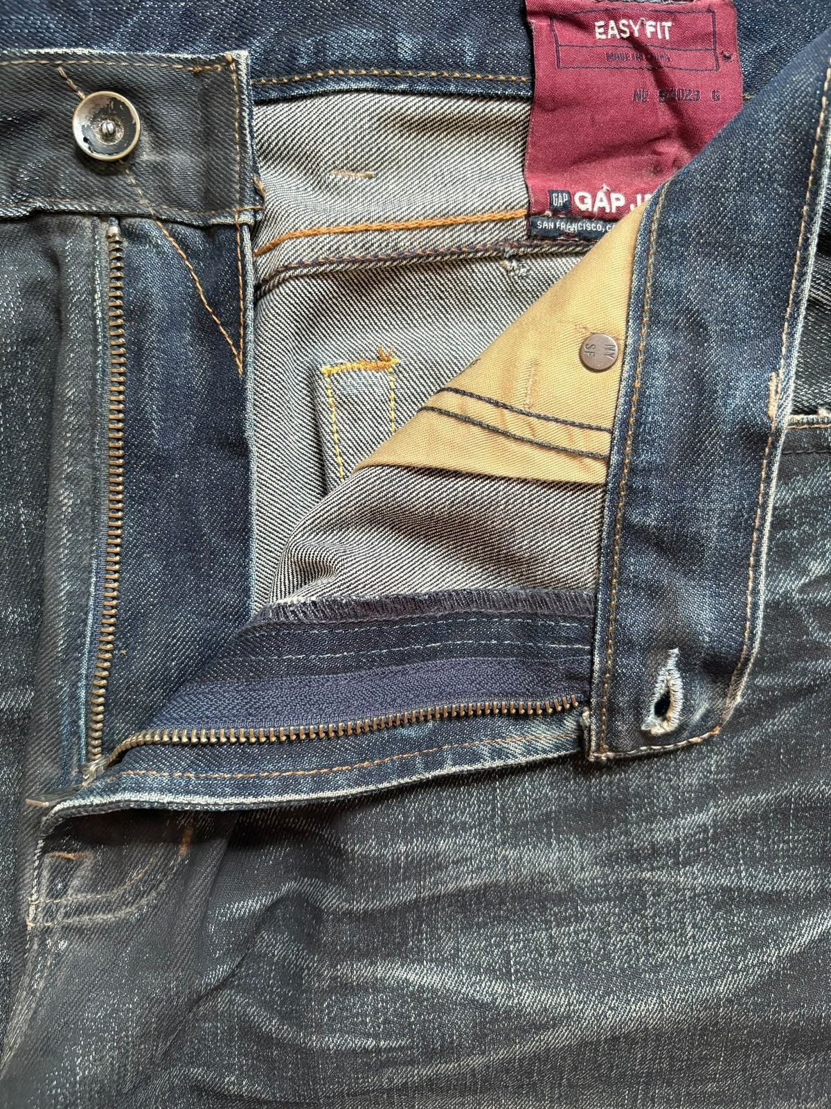 Gap Vintage Gap Rusty Mud Wash Distressed Loose Baggy Jeans Size US 36 / EU 52 - 9 Thumbnail