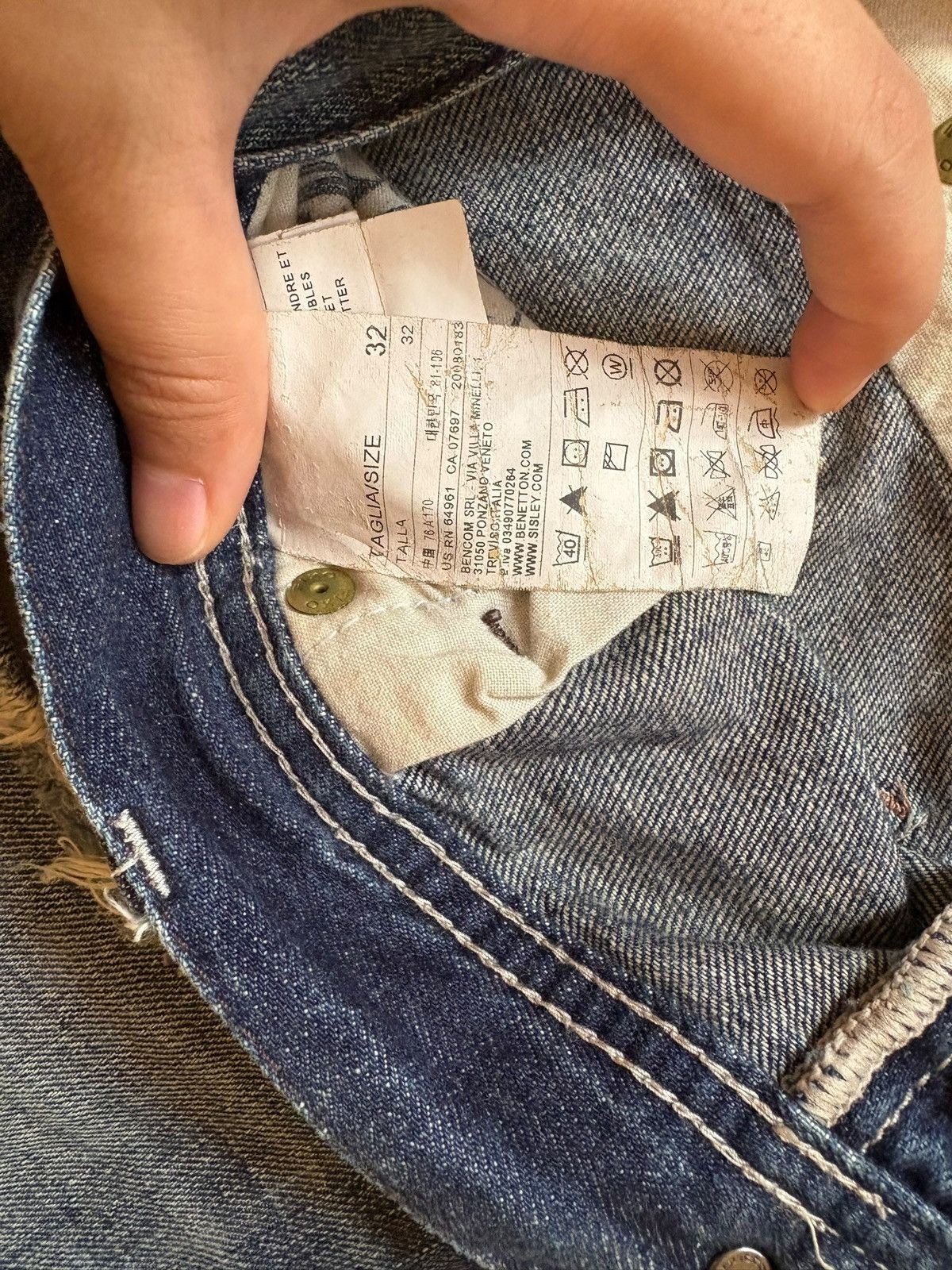 Japanese Brand SALES🔥Vintage Japanese Distressed Buckle Back Jean Shorts Size US 34 / EU 50 - 11 Thumbnail