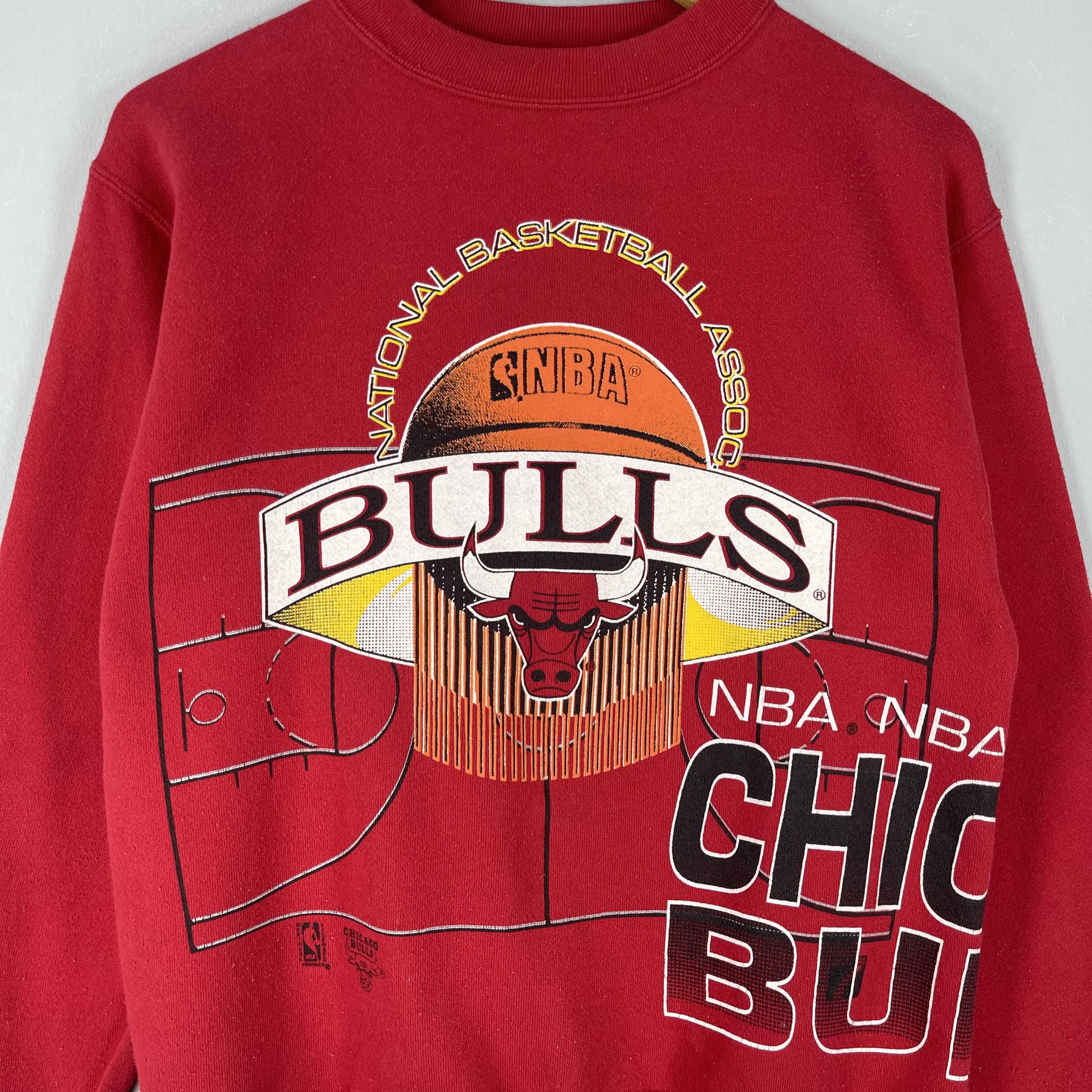 NBA Vintage 90's Logo 7 CHICAGO BULLS Nba Sweatshirt Size US S / EU 44-46 / 1 - 2 Thumbnail