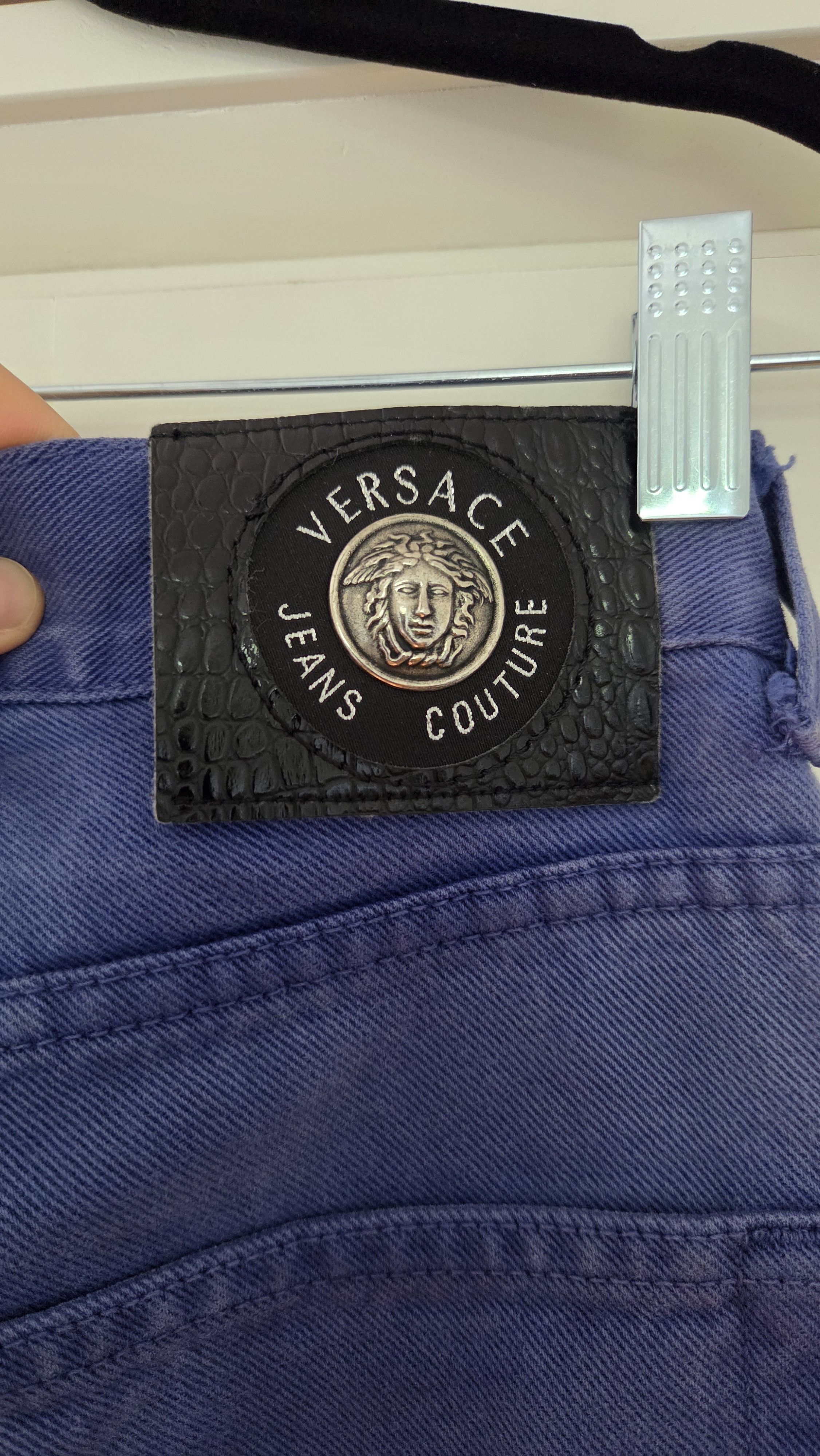 Versace Jeans Couture Y2K Vintage Versace Jeans Couture Deep Cornflower Blue Denim Size US 30 / EU 46 - 4 Thumbnail