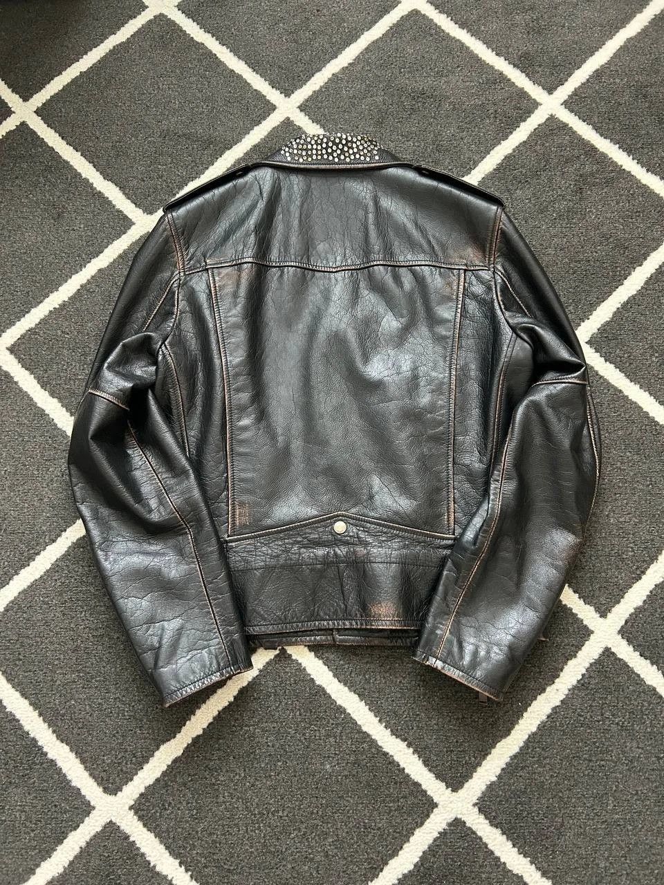 Saint Laurent Paris Saint Laurent Studded Biker Leather Jacket Size US M / EU 48-50 / 2 - 2 Thumbnail