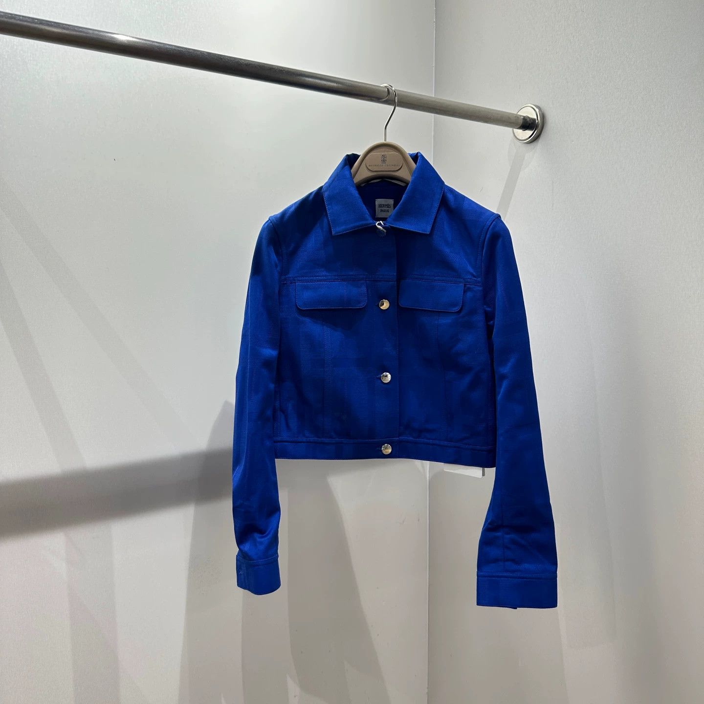Hermes Hermes mar571 embossedlogo leather patch jacket 36 Size XS / US 0-2 / IT 36-38 - 1 Thumbnail