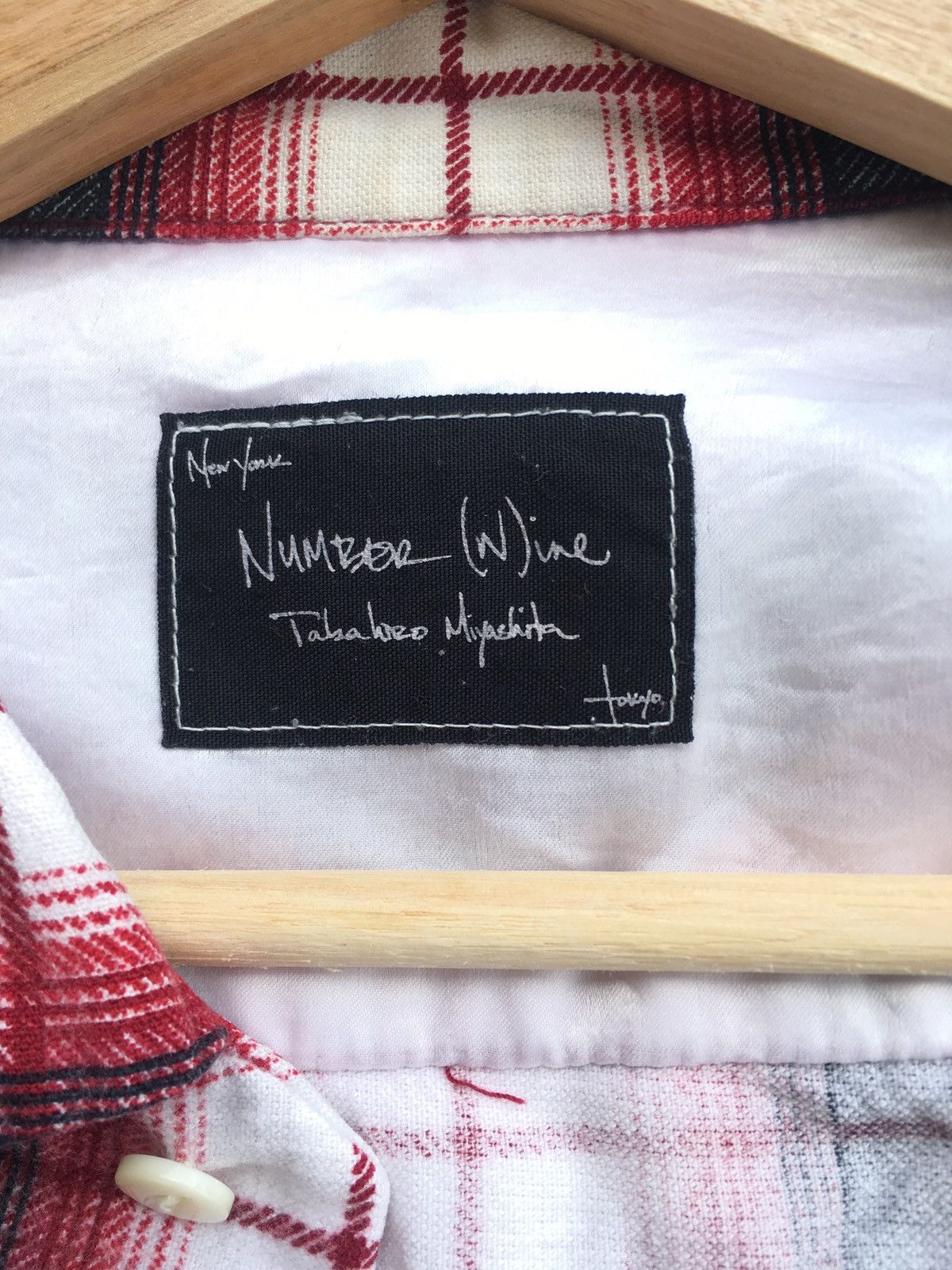 Number (N)ine Rare Number Nine Checkered Flannel Shirt Size US L / EU 52-54 / 3 - 12 Thumbnail