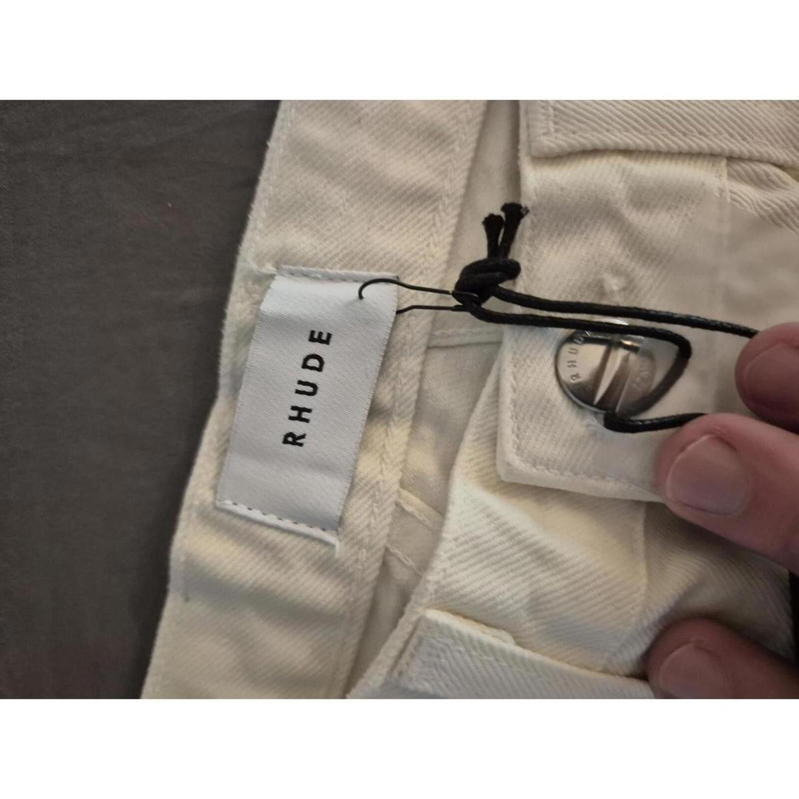 Rhude Rhude White Distressed Denim Jeans Size 29 Size US 29 - 4 Thumbnail