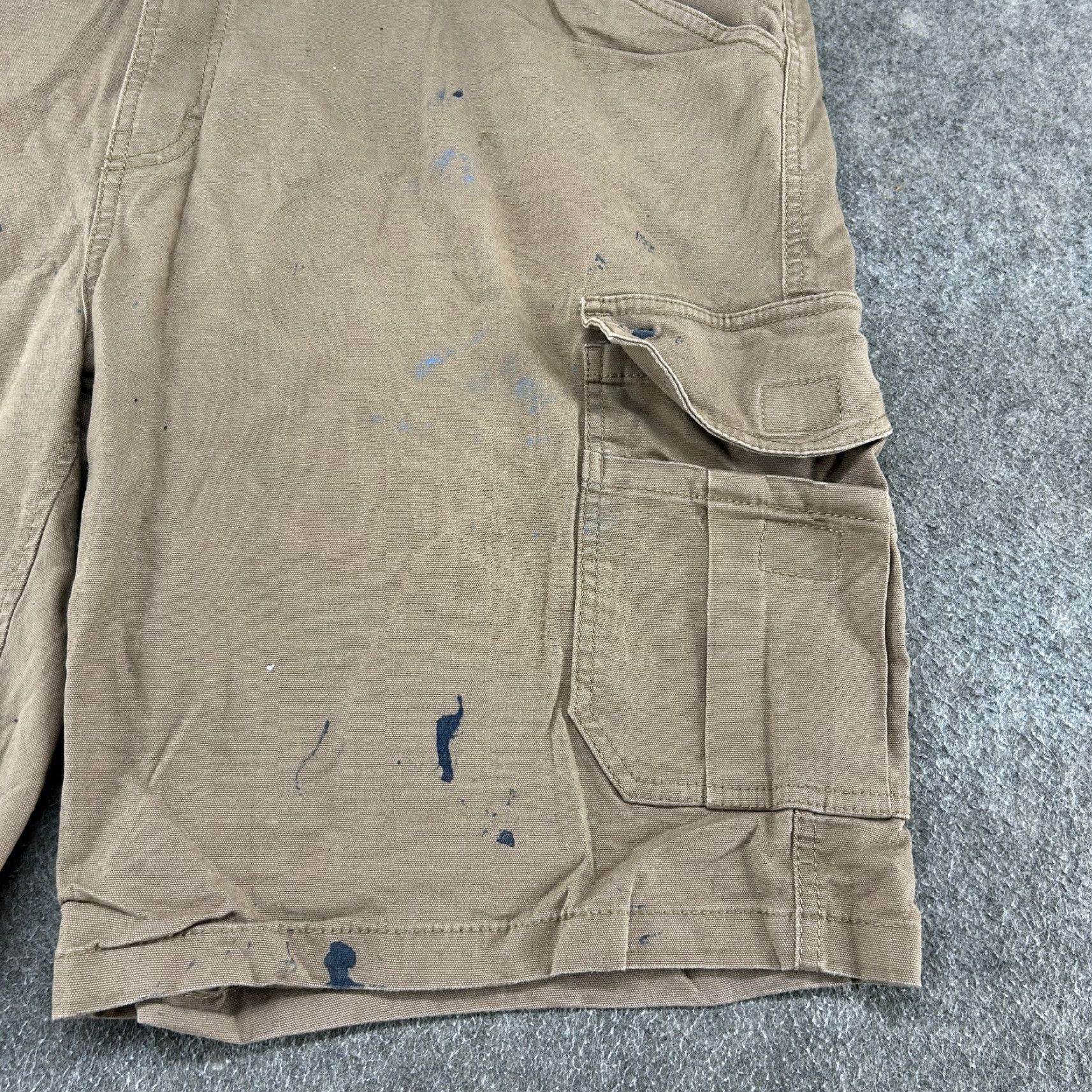 Ariat Ariat Rebar M4 Shorts Mens 42 Brown Relaxed Fit Cargo Pockets Solid Size US 30 / EU 46 - 4 Thumbnail
