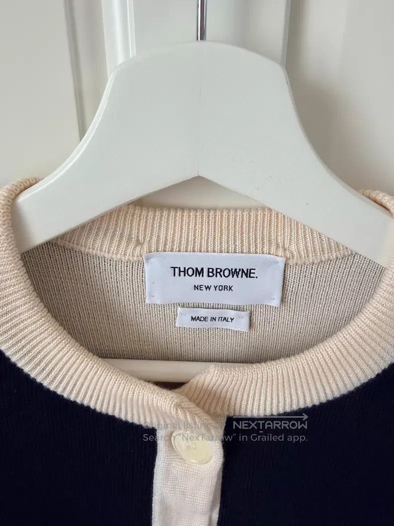 Thom Browne Thom Browne Wool Knit Cardigan, Navy Size XS / US 0-2 / IT 36-38 - 4 Thumbnail