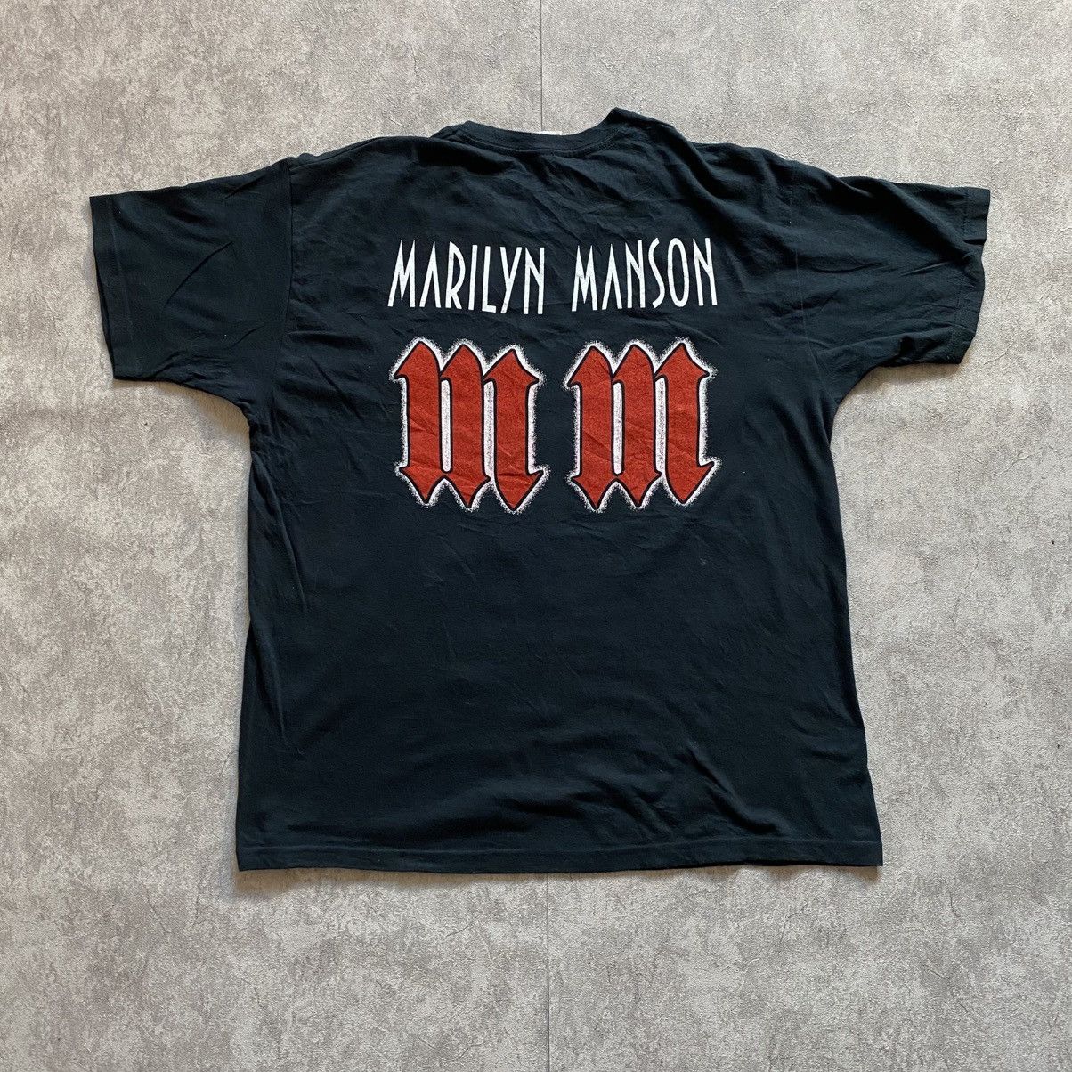 Marilyn Manson Vintage 90s Marilyn Manson Screen Stars Band Tee Size US L / EU 52-54 / 3 - 4 Thumbnail