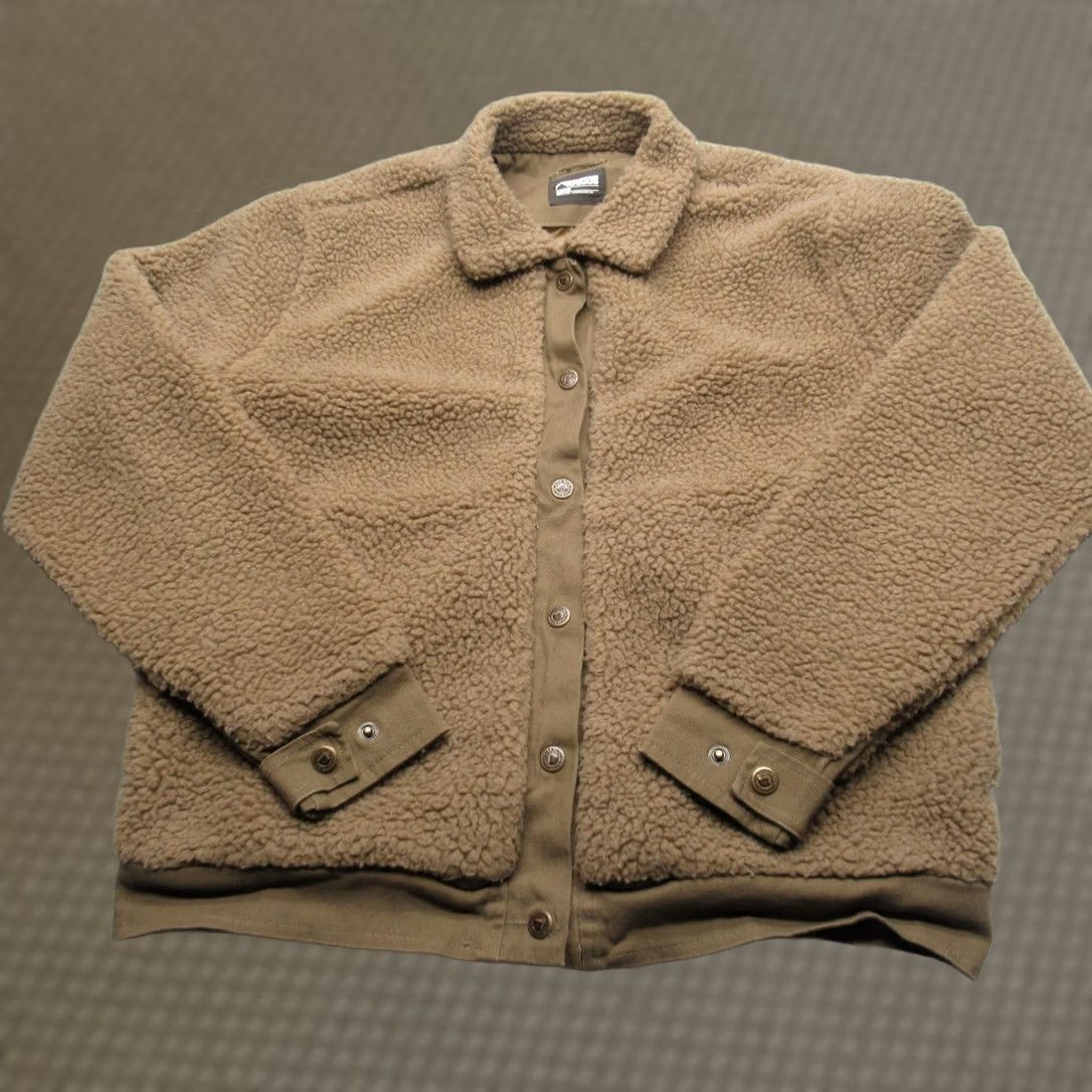 Mountain Khakis Mountain Khakis Sherpa Fleece Jacket Womens Medium Brown Trek Snap Front Pockets Size M / US 6-8 / IT 42-44 - 1 Thumbnail