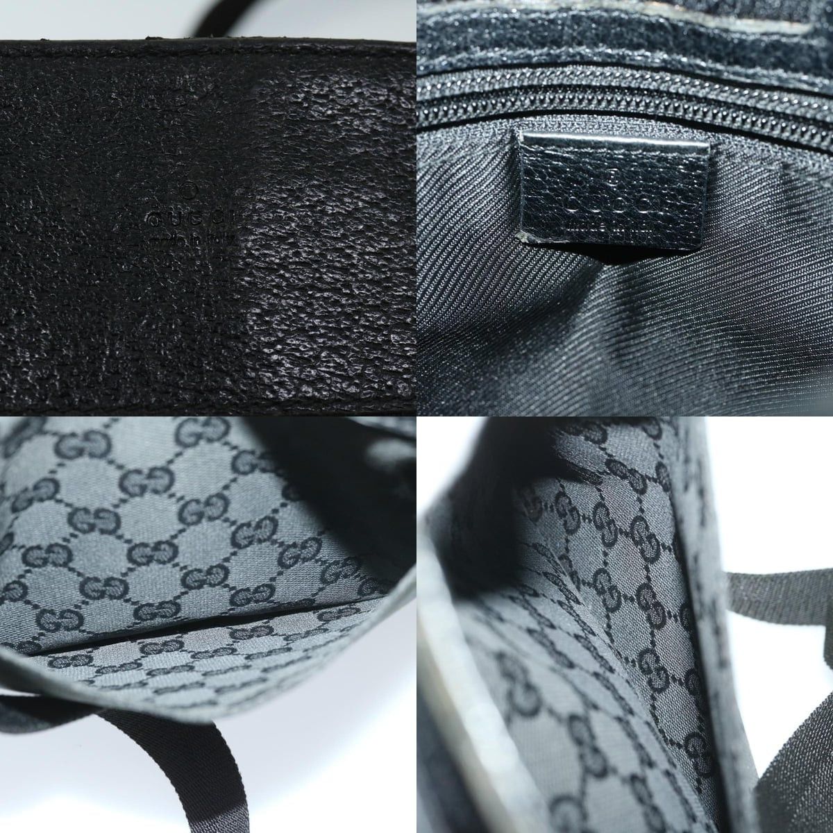 Gucci GUCCI GG Canvas Shoulder Bag Black Size ONE SIZE - 11 Thumbnail