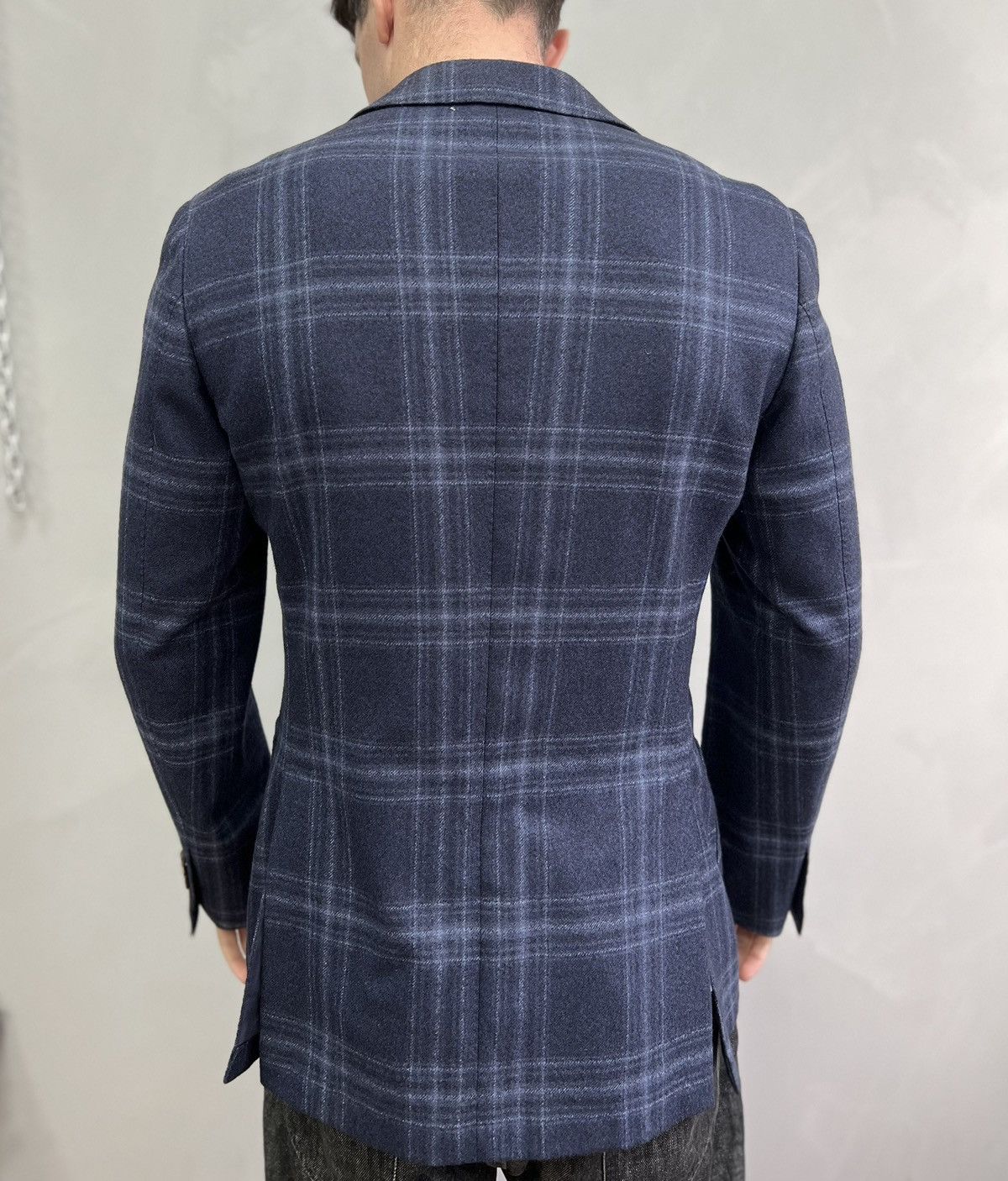 Designer × Suitsupply SUITSUPPLY Blazer Jacket HAVANA HL Navy CHECK Wool EU48 Size 48R - 13 Thumbnail