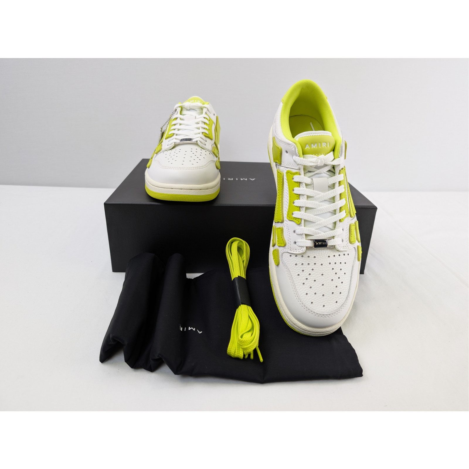 Amiri o1rshd1 Skel top Low / Skeleton Top Low Sneakers Neon Yellow Size US 9 / EU 42 - 15 Thumbnail