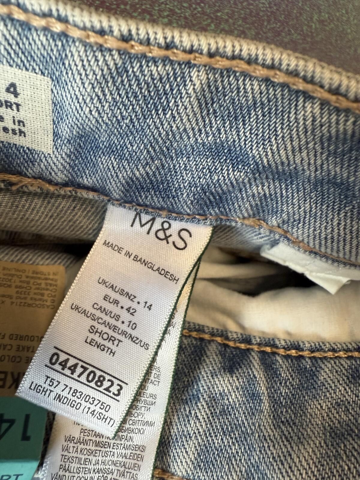 Other M&S collection slouchy wide leg jeans -light indigo blue Size 32" / US 10 / IT 46 - 3 Thumbnail