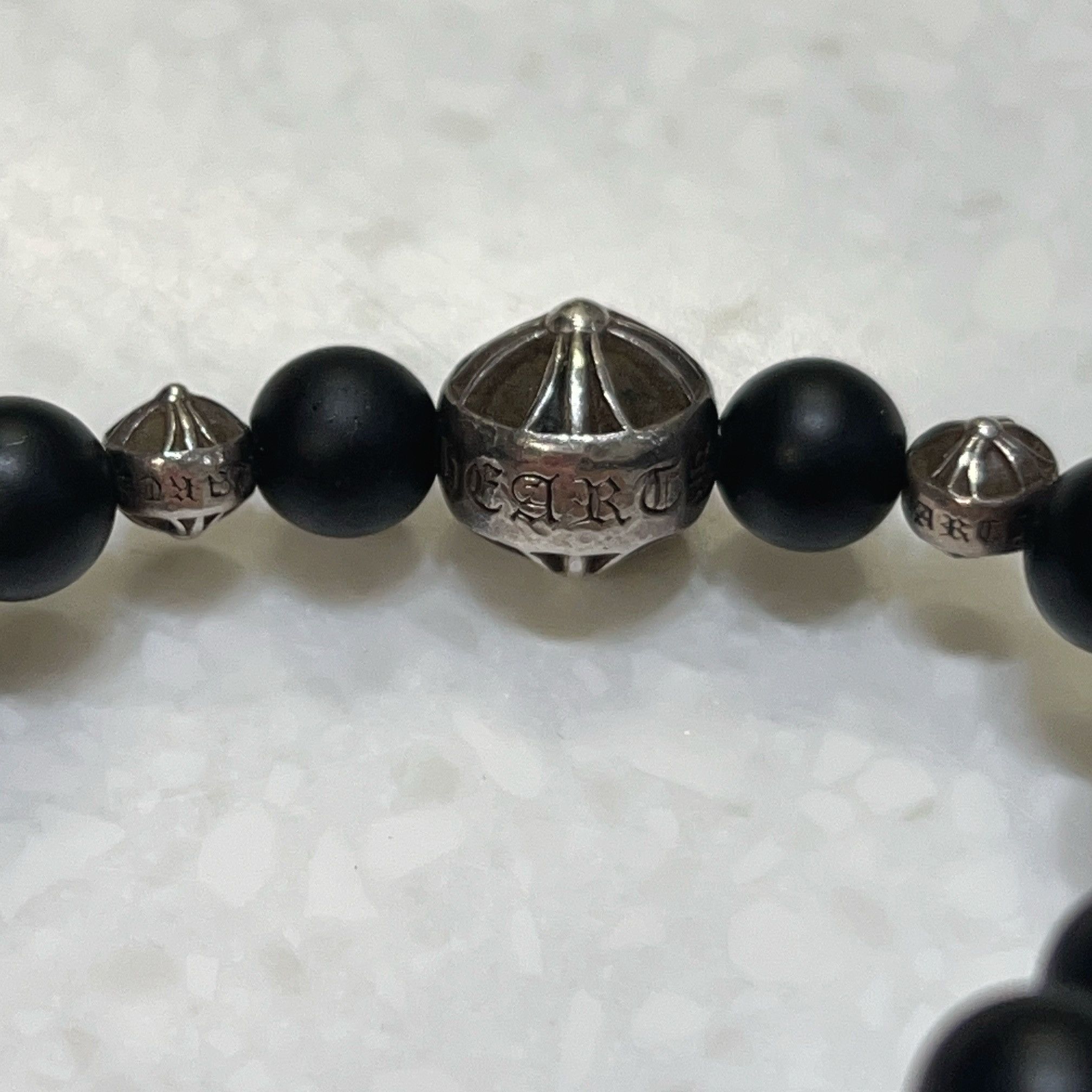 Chrome Hearts Chrome Hearts 71 BEAD Onyx Beads Bracelet 6mm Size ONE SIZE - 7 Thumbnail