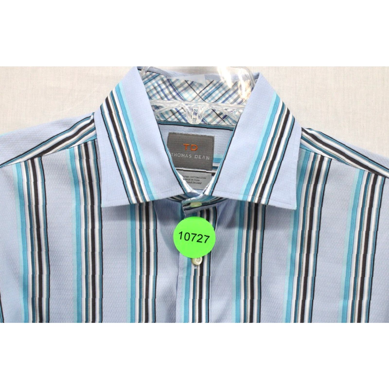 Vintage Thomas Dean Dress Shirt Men’s Large Blue Striped Woven Cotton Casual Shirt Dress Shirt Men’s Large Blue Striped Woven Cotton Casual Size US L / EU 52-54 / 3 - 8 Thumbnail
