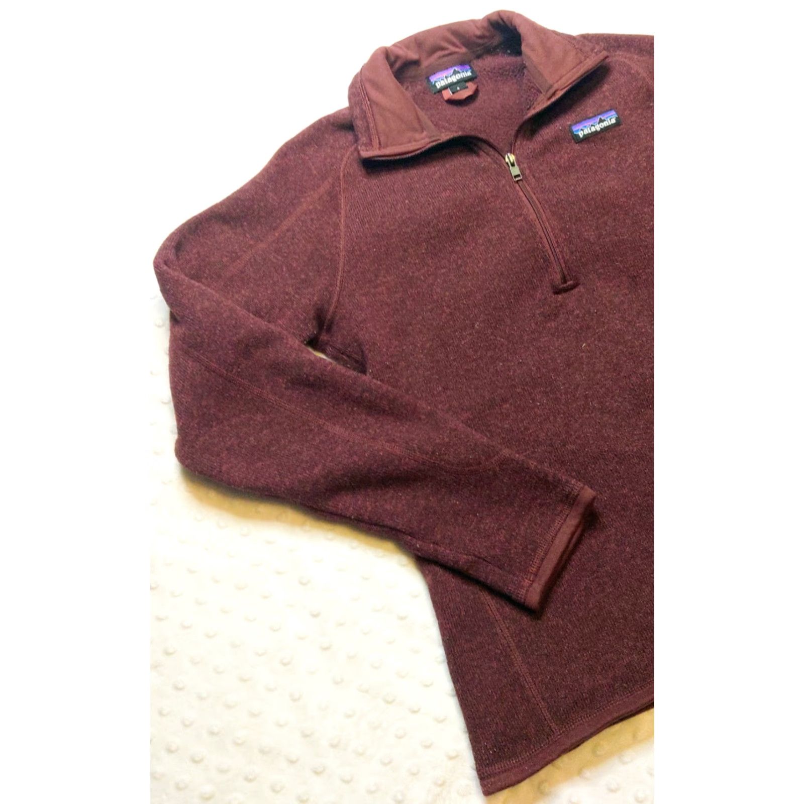 Patagonia Patagonia Better Sweater Quarter Zip Woman's Small Burgundy Size S / US 4 / IT 40 - 3 Thumbnail