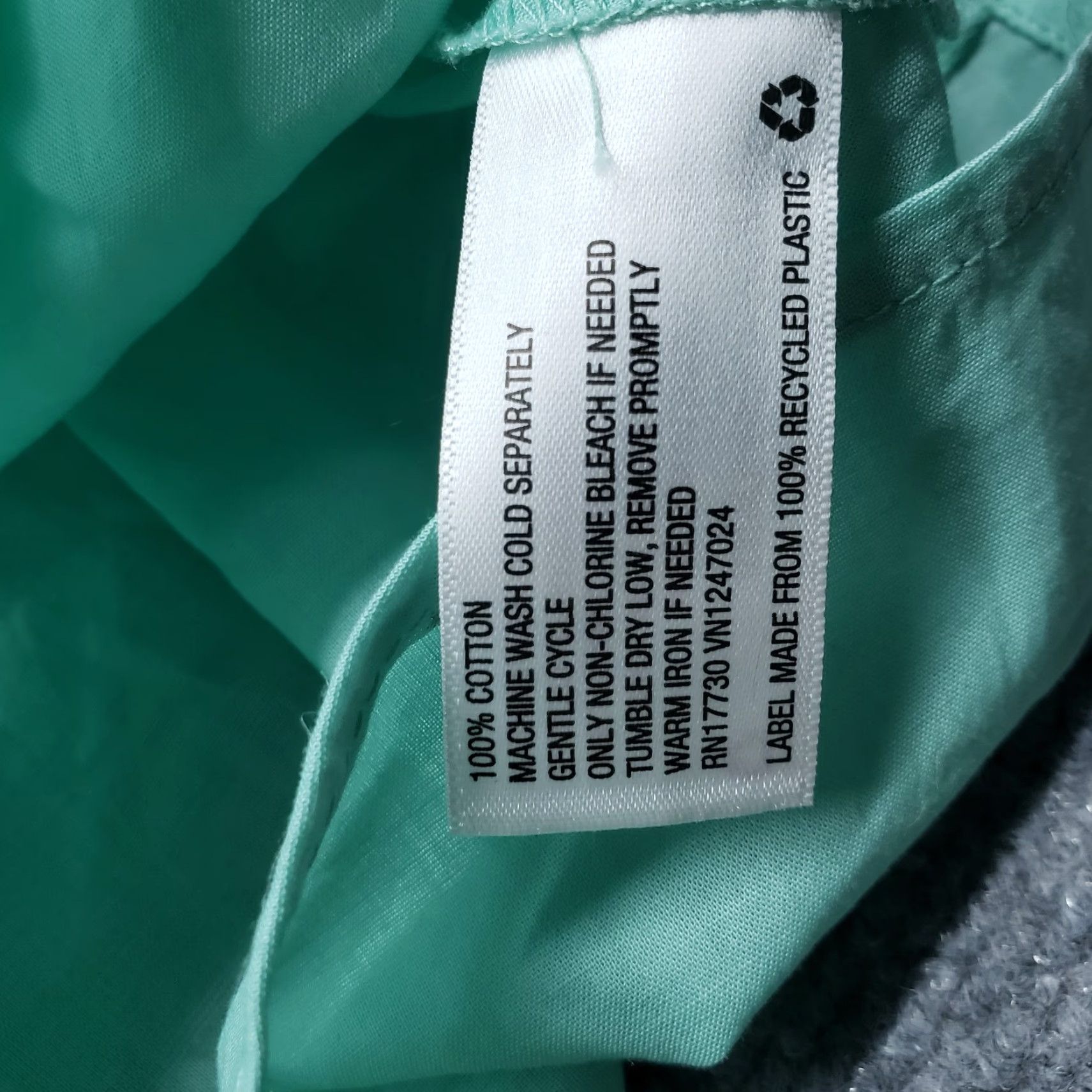 Vintage A New Day Green Polka Dot Flutter Sleeve Blouse Women’s Large Keyhole Neck Casual Top Size L / US 10 / IT 46 - 6 Thumbnail