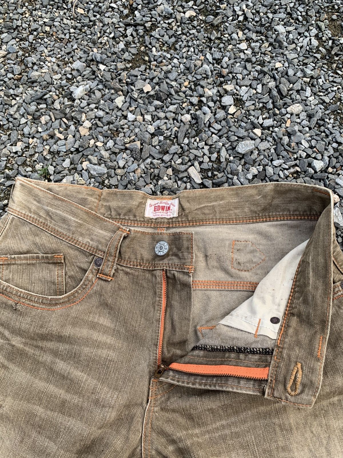 Edwin FLARE EDWIN XV BUCKLE BACK PUNK RUSTY JAPANESE DENIM Size US 33 - 11 Thumbnail