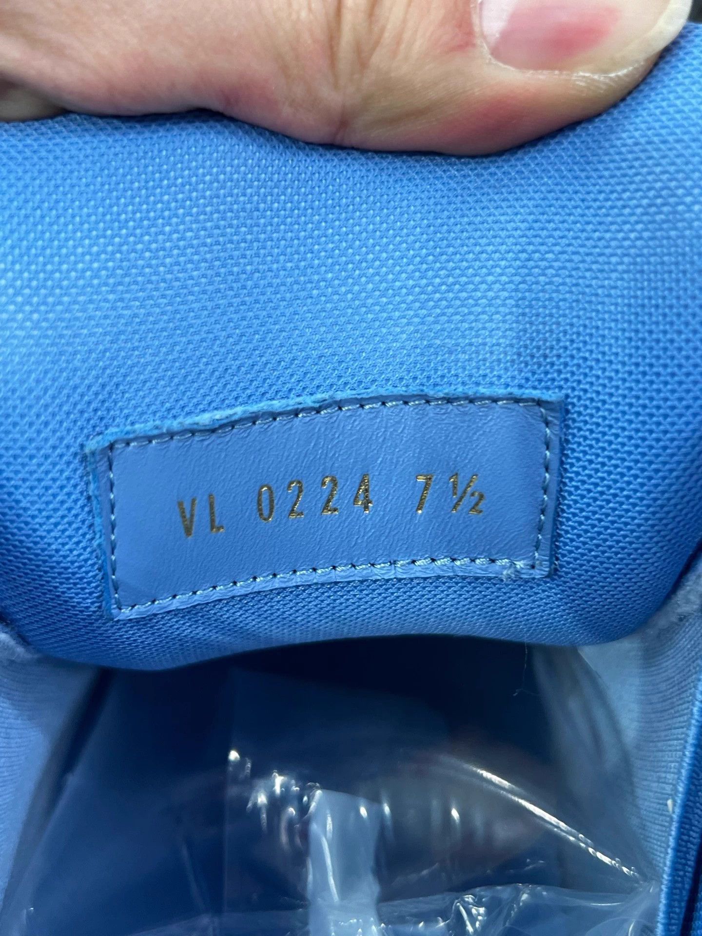 Louis Vuitton LOUIS VUITTON Trainer Maxi Blue White Denim 41.5 Size US 8.5 / EU 41-42 - 7 Thumbnail