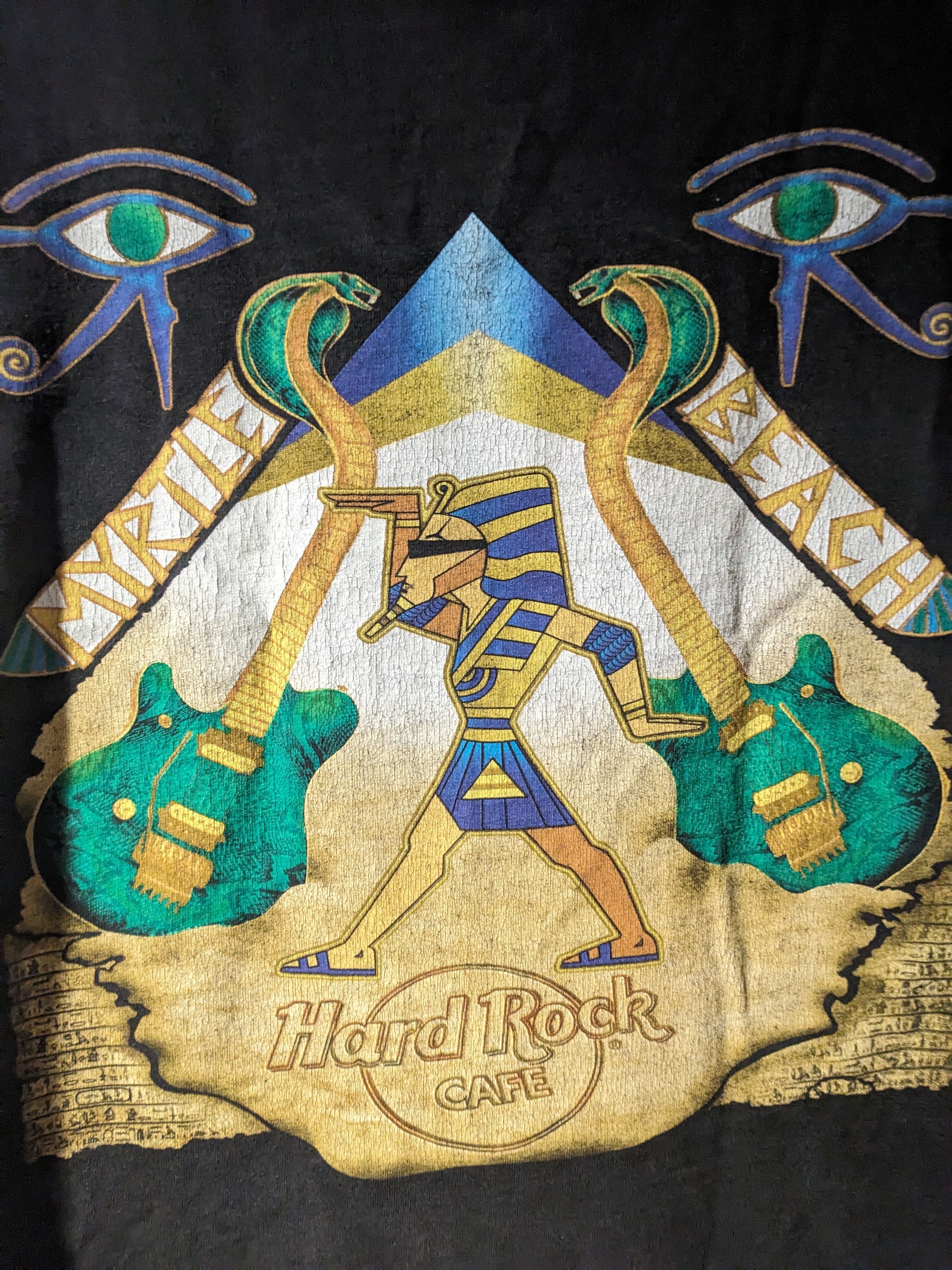 Hard Rock Cafe × Vintage Vintage 90s Hard Rock Cafe Myrtle Beach Egypt Heavy T-Shirt Size US L / EU 52-54 / 3 - 2 Thumbnail