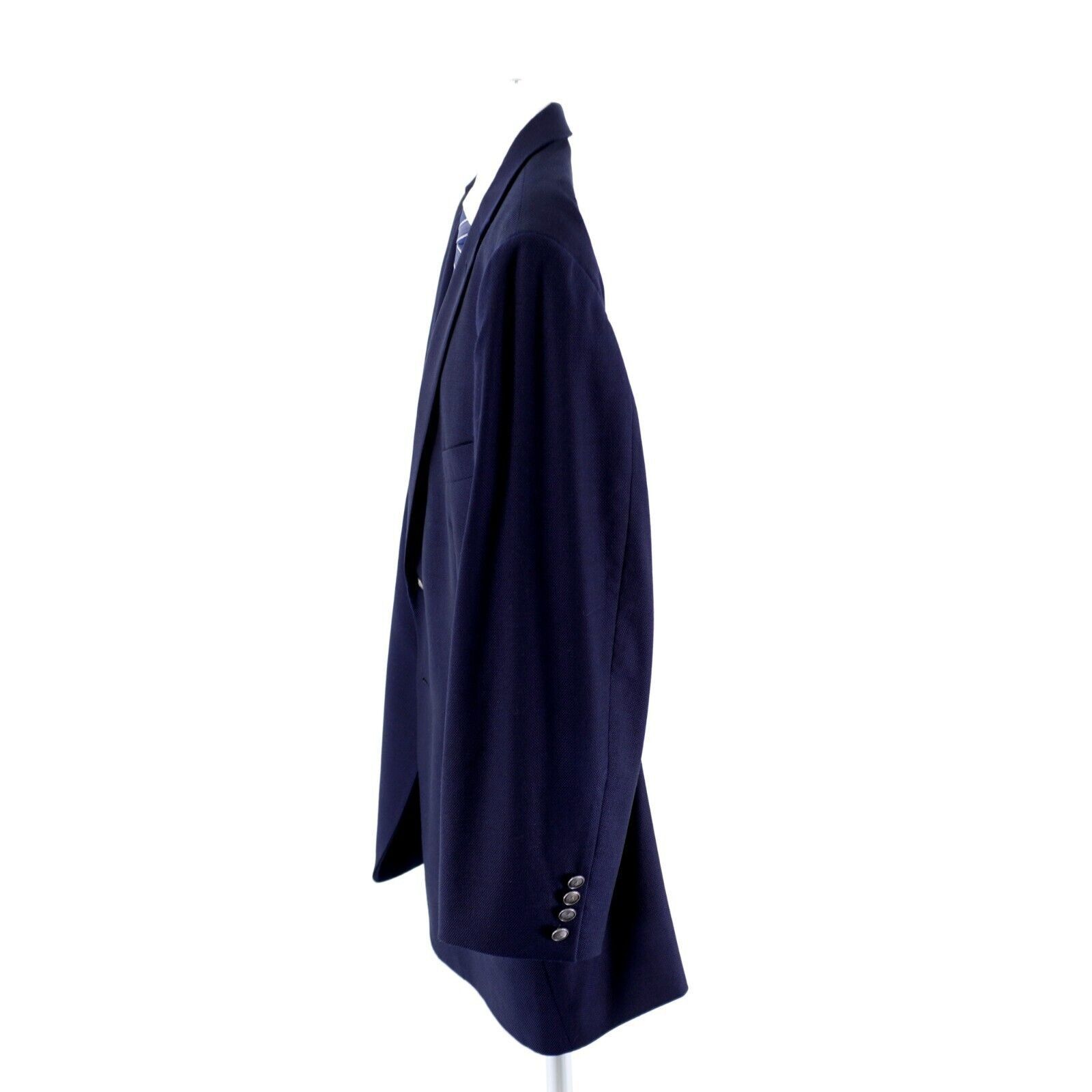 Joseph Abboud Joseph Abboud Reda Super 110s Textured Wool Blue 2 Silver Bu Size 50R - 7 Thumbnail