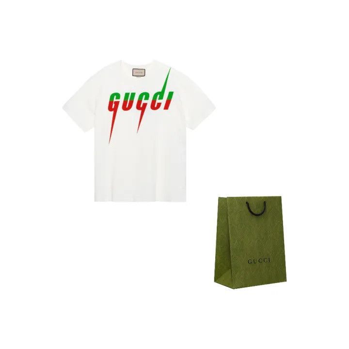 Gucci Gucci Gucci Lido Print Round Neck Short Sleeve T-Shirt -25 Size US L / EU 52-54 / 3 - 1 Thumbnail