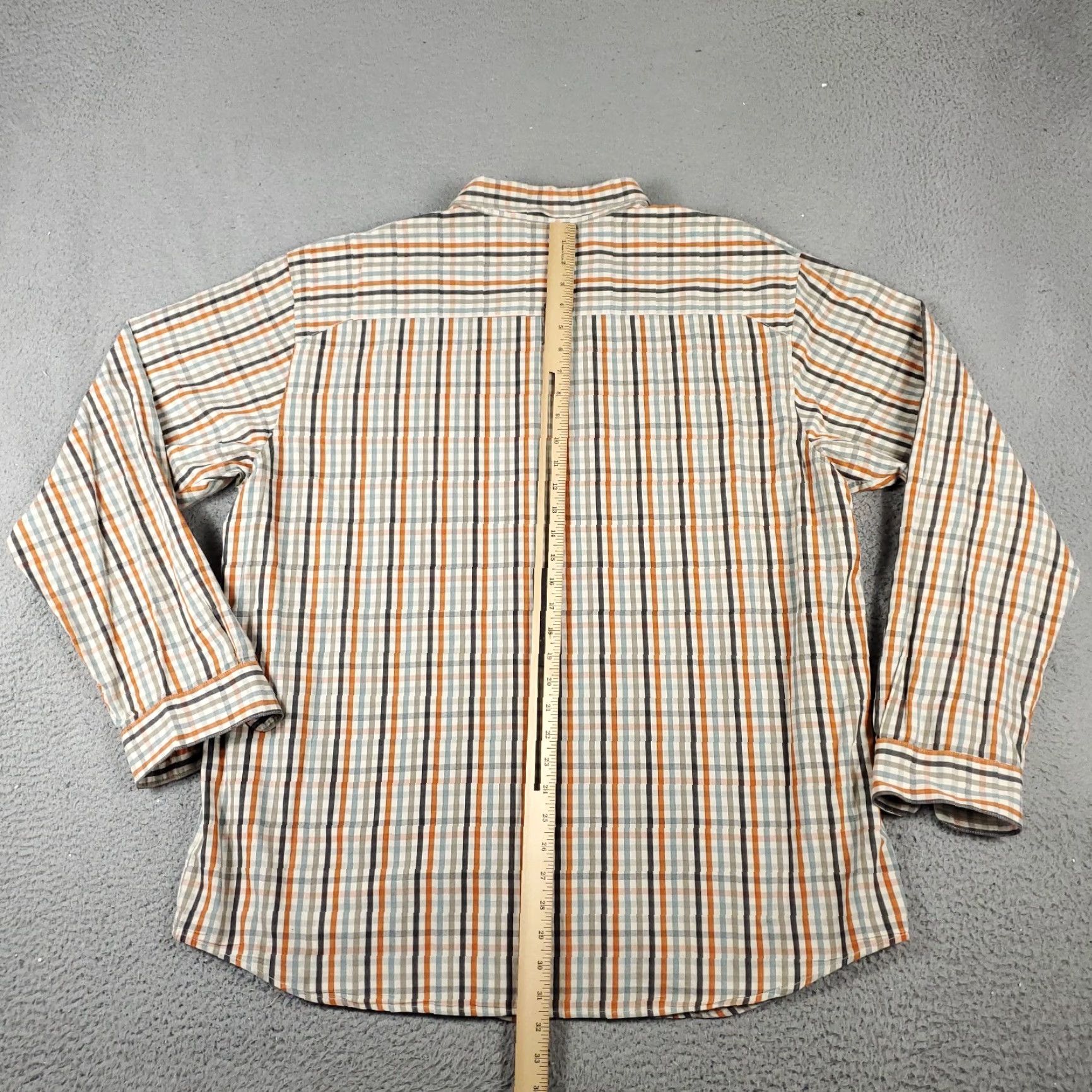 Vintage Columbia Casual Button-Up Shirt Mens 2XL Beige Check Long Sleeve Size US XXL / EU 58 / 5 - 5 Thumbnail
