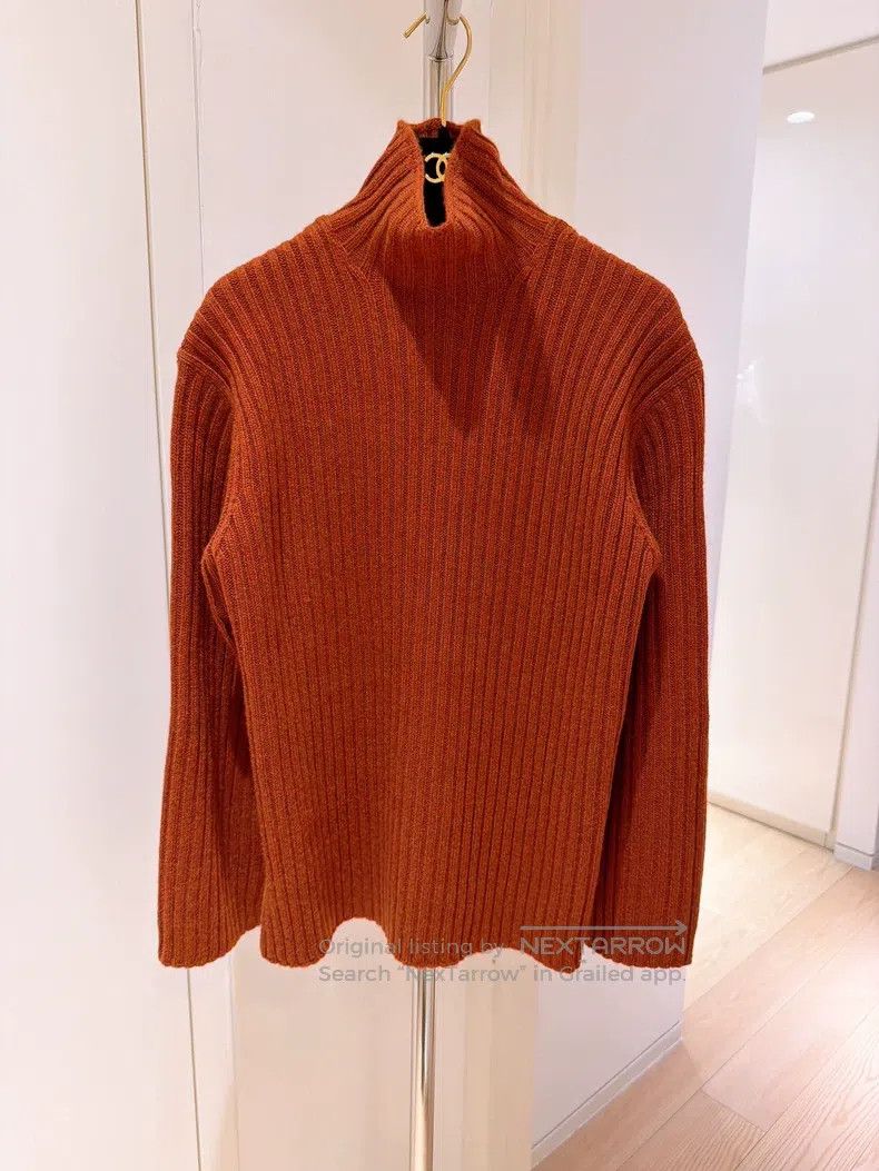 Loro Piana Loro Piana Pumpkin Orange Baby Cashmere Crew Neck Sweater Size XXS / US 00 / IT 34 - 1 Thumbnail