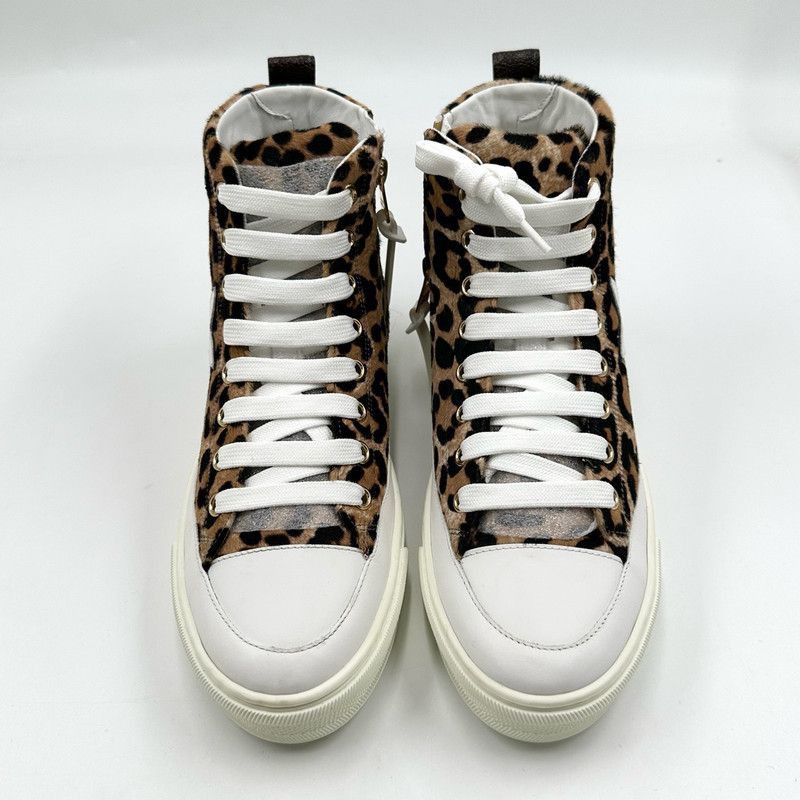 Louis Vuitton Louis Vuitton Stellar High-Top Sneakers with Leopard Print Size US 5 / EU 37 - 2 Thumbnail