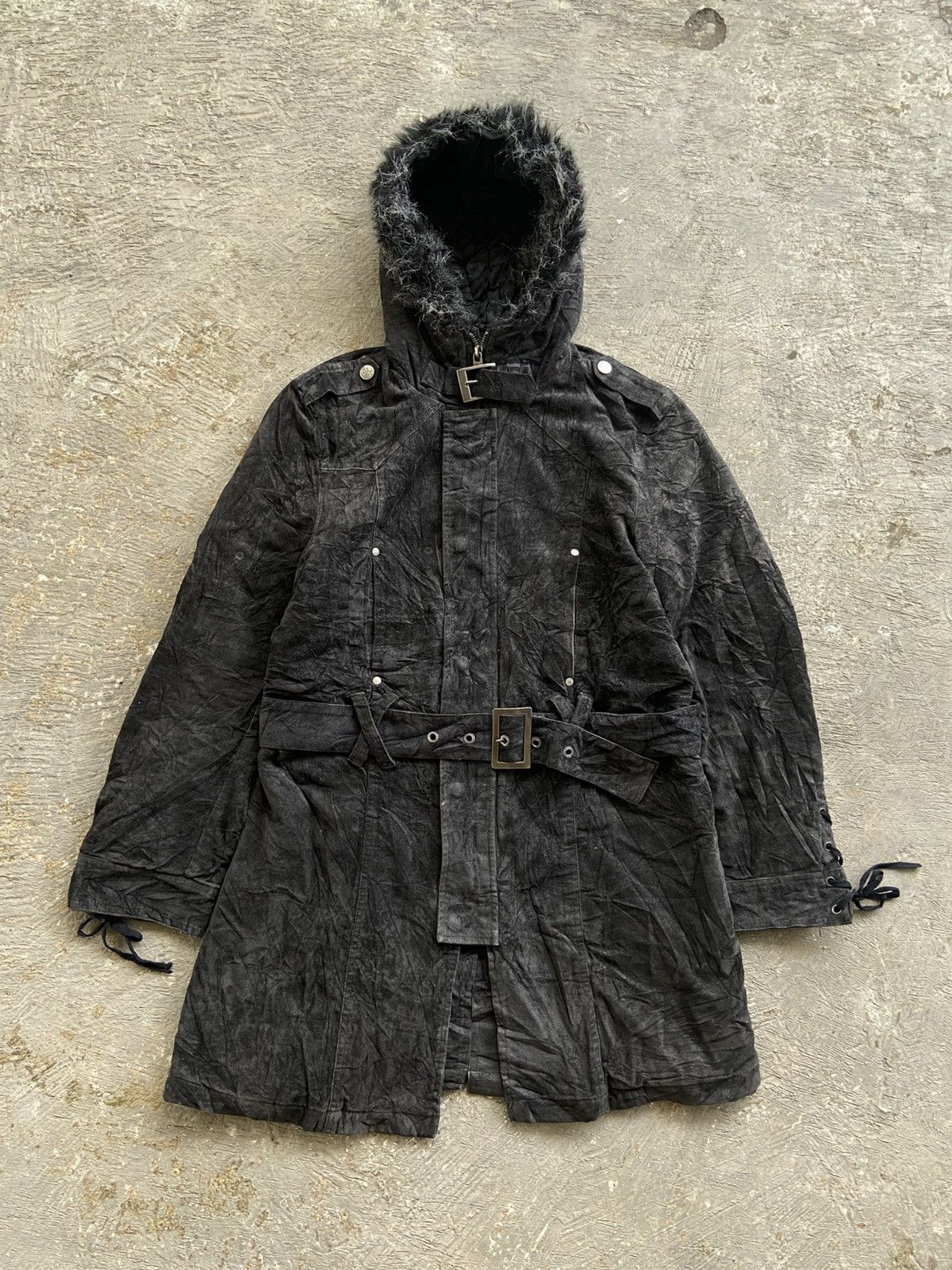 BERNINGS SHO 2000s Bernings Sho - Vkei Apocalypse Style Fur Coats Jacket Size US M / EU 48-50 / 2 - 1 Thumbnail